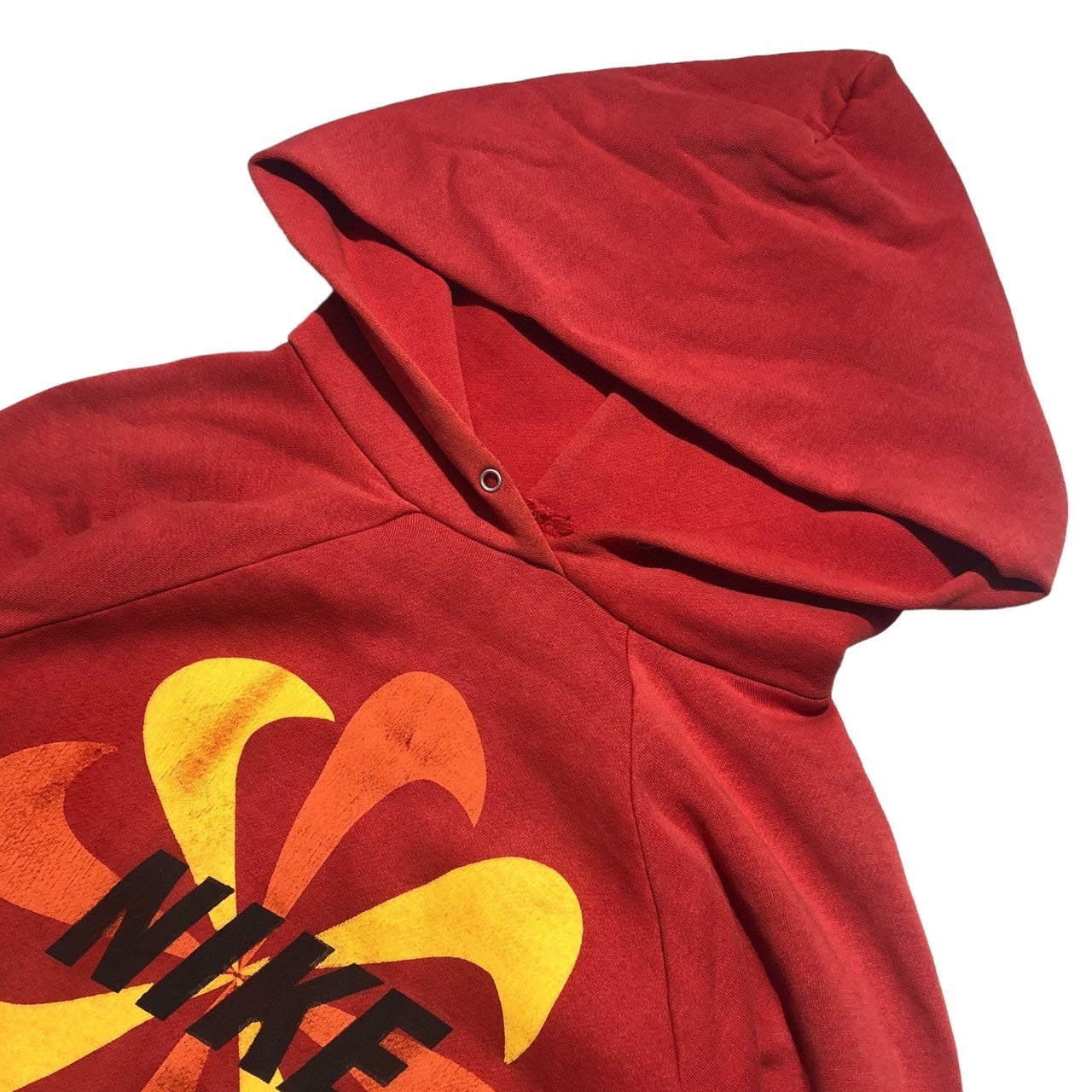 NIKE(ナイキ) 80's windmill logo pullover hoodie 風車 ロゴ プルオーバー パーカー 表記無し(M程度) レッド 80年代 ヴィンテージ オリジナル