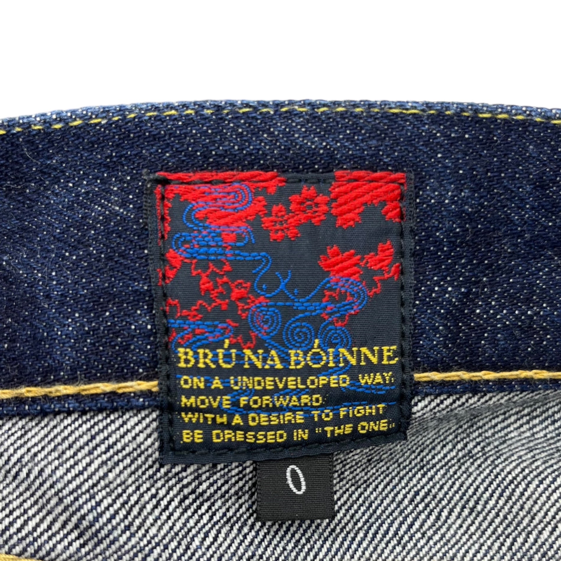 BRU NA BOINNE(ブルーナボイン) Straight denim pants ストレート デニム パンツ 7305 0 インディゴ