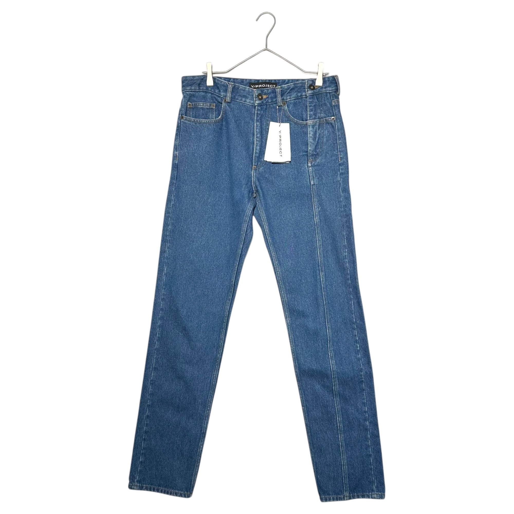 Y/Project(ワイプロジェクト) 17AW Double Center Reconstruction Design Denim Pants ダブル センター 再構築 デザイン デニム パンツ JEAN8-S14 S ライトインディゴ