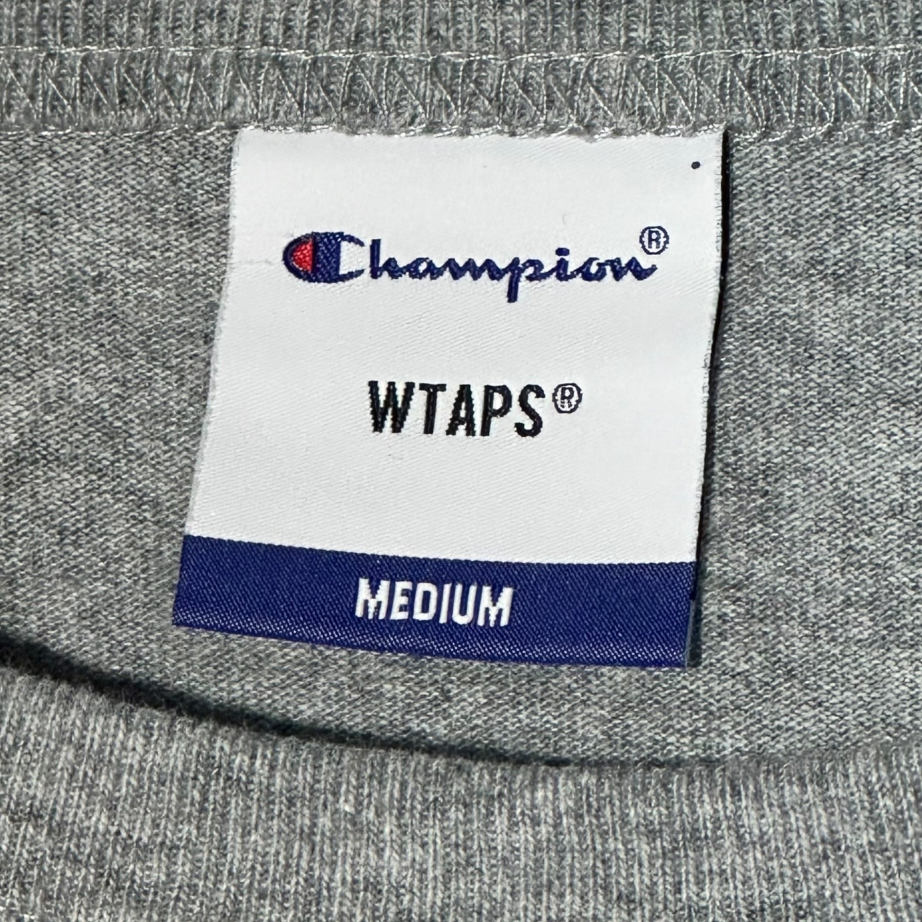 WTAPS × Champion(ダブルタップス × チャンピオン) 21SS Champion Collaboration Long-Sleeve T-Shirt チャンピオン コラボ 長袖 Tシャツ C8-T410 M グレー