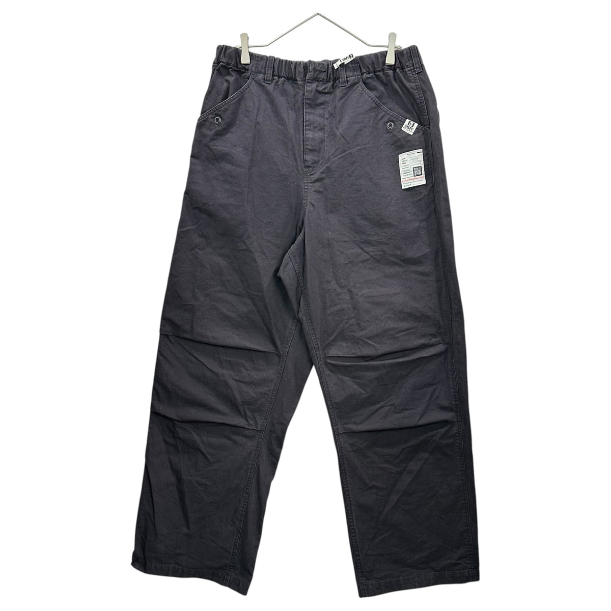 Maison MIHARA YASUHIRO(メゾンミハラヤスヒロ) 23AW RIP STOP MILITARY PT リップストップ ミリタリー パンツ J11PT042 48 ブラック