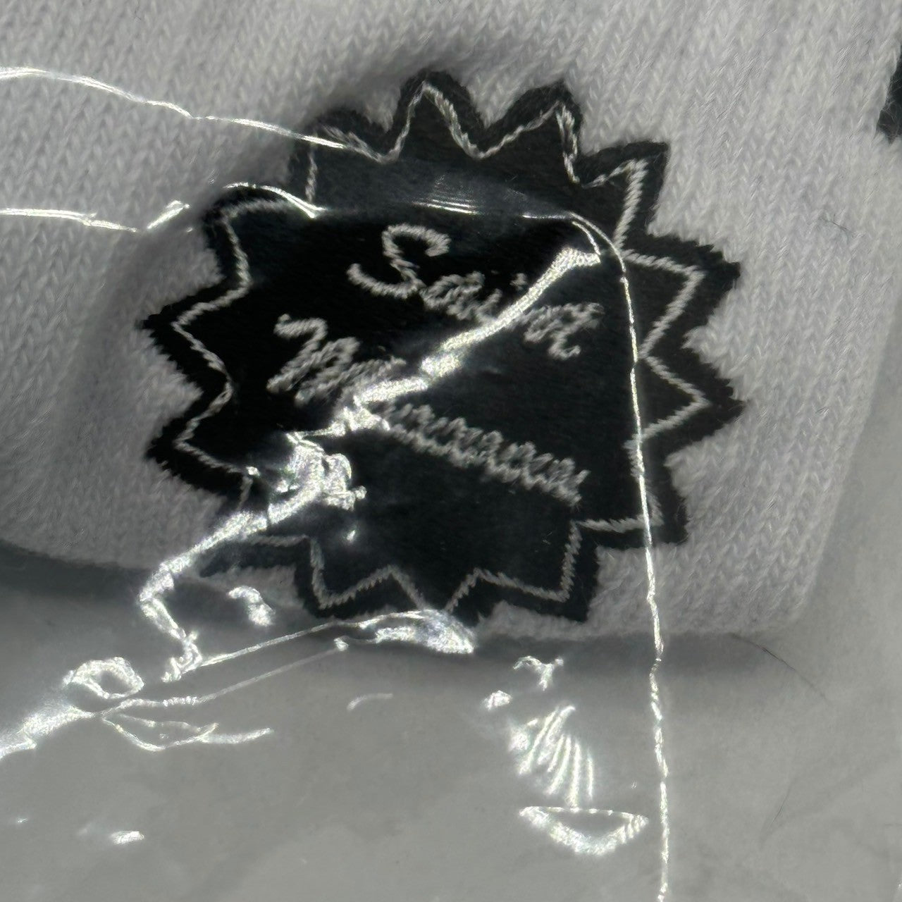 SAINT MICHAEL(セントマイケル) 25SS SAINT SINNER SOCKS ソックス SM-HR8-0000-110 M ホワイト×スカイブルー 靴下