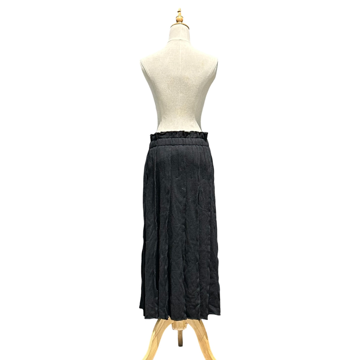 COMME des GARCONS(コムデギャルソン) 2002AW Angora-Blend Wool Pleated Skirt アンゴラ混 ウール プリーツ スカート GG-S014 S ブラック AD2002