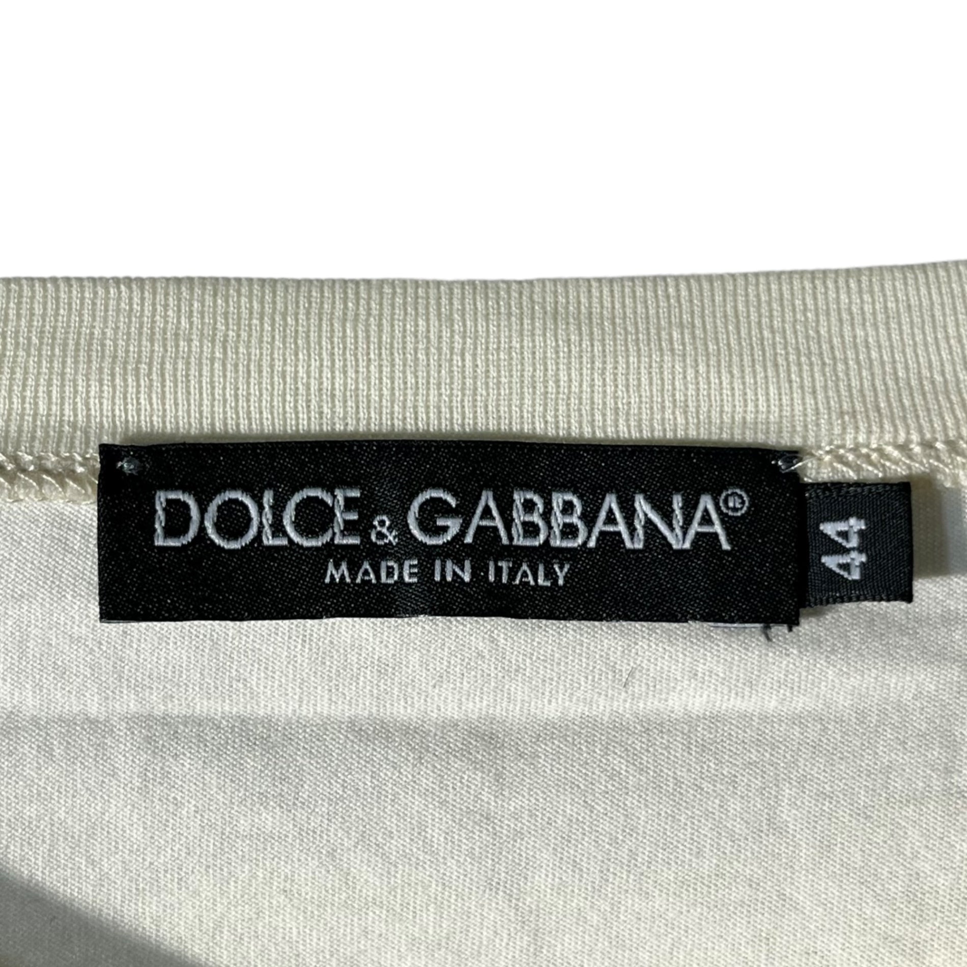 DOLCE&GABBANA(ドルチェ&ガッバーナドルガバ) LA SICILE Baroque TEE バロック プリント Tシャツ G8T39T / G7FS8 L ホワイト 総柄 壁画