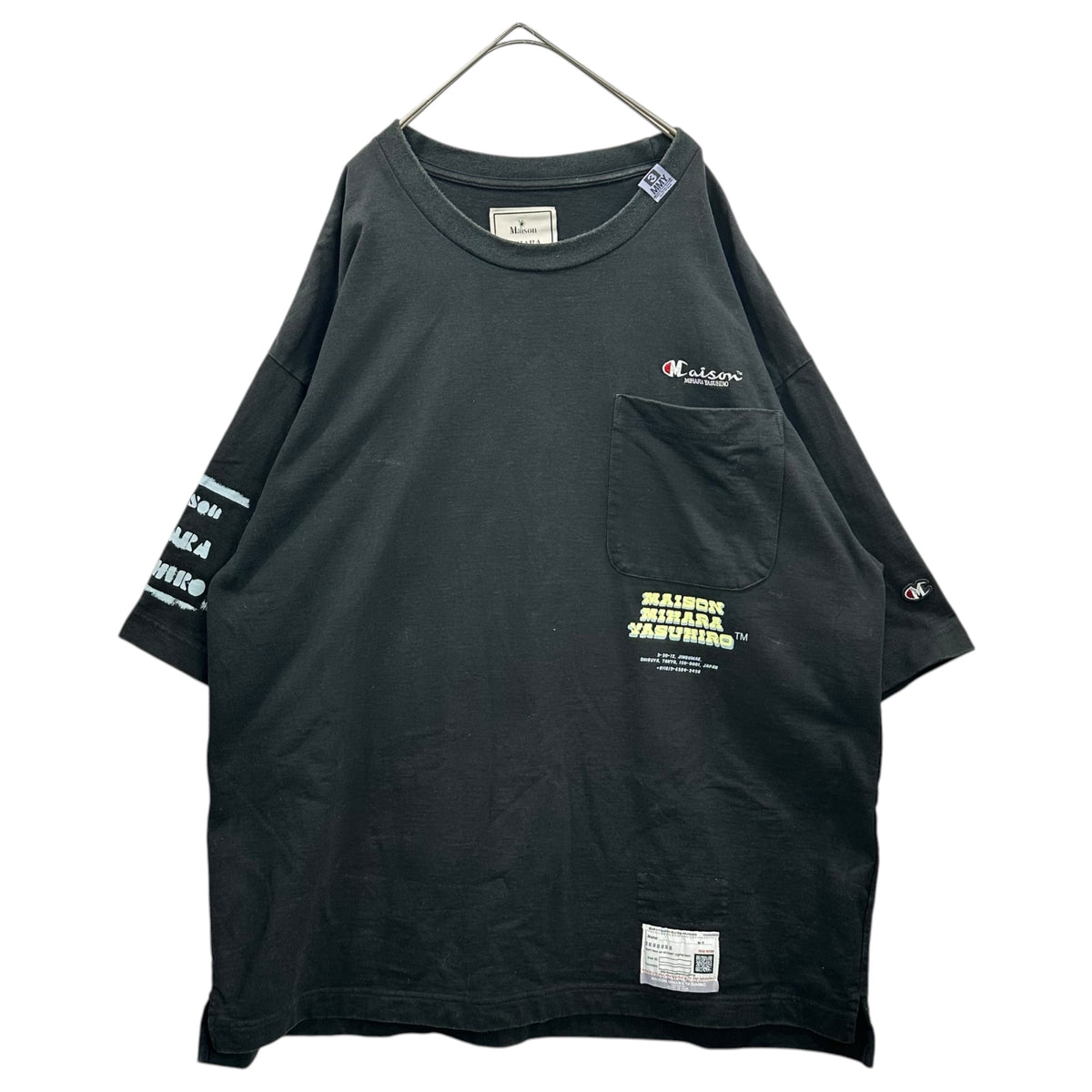 Maison MIHARA YASUHIRO(メゾンミハラヤスヒロ) 2023SS Homage Print T-Shirt オマージュ プリント Tシャツ A10TS691 52 ブラック
