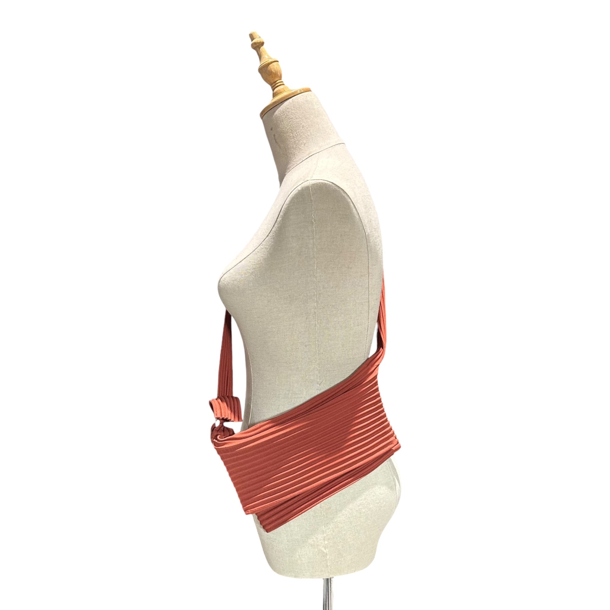 PLEATS PLEASE(プリーツプリーズ) pleated shoulder bag プリーツ ショルダーバッグ PP94-AG591 FREE ブリックカラー(レンガ色)