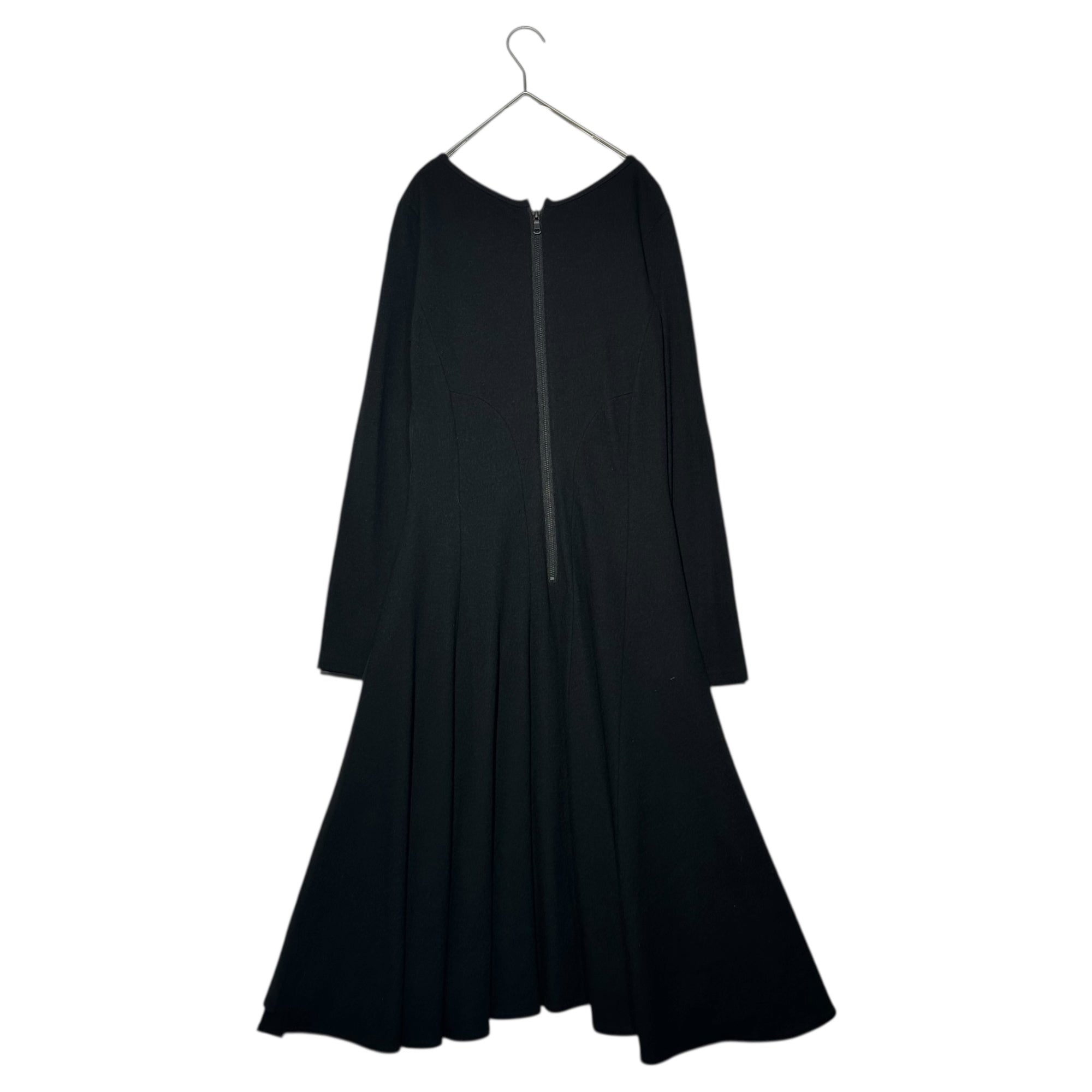 MICHIKO by Y's(ミチコ バイ ワイズ) Back Zip Chest Design Dress バックジップ 胸デザイン ワンピース YF-D31-400 2(M程度) ブラック