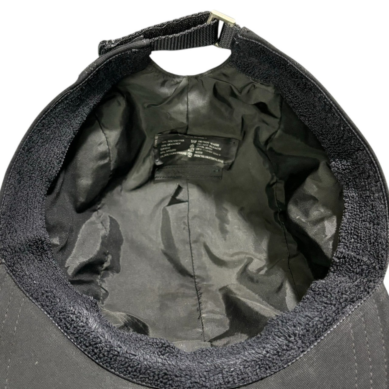 PRADA(プラダ) 00's Logo front pocket jet cap ロゴ フロント ポケット ジェット キャップ L ブラック Y2K テック 帽子