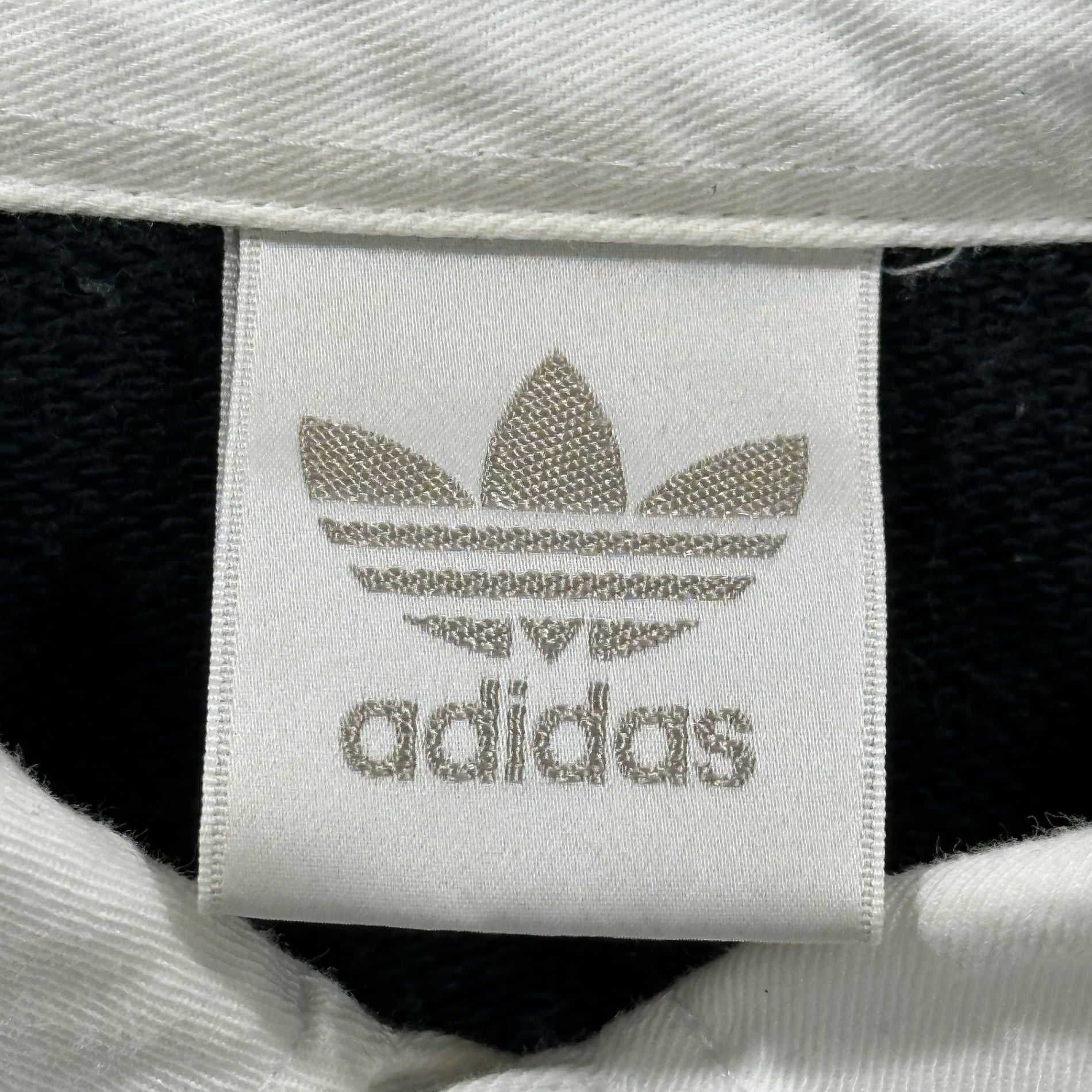 adidas(アディダス) 80's~90's Logo Stripe Rugby Shirt ロゴ ストライプ ラガー シャツ AA-6217 L-O ブラック×ホワイト 80年代～90年代 ヴィンテージ デサント製 長袖
