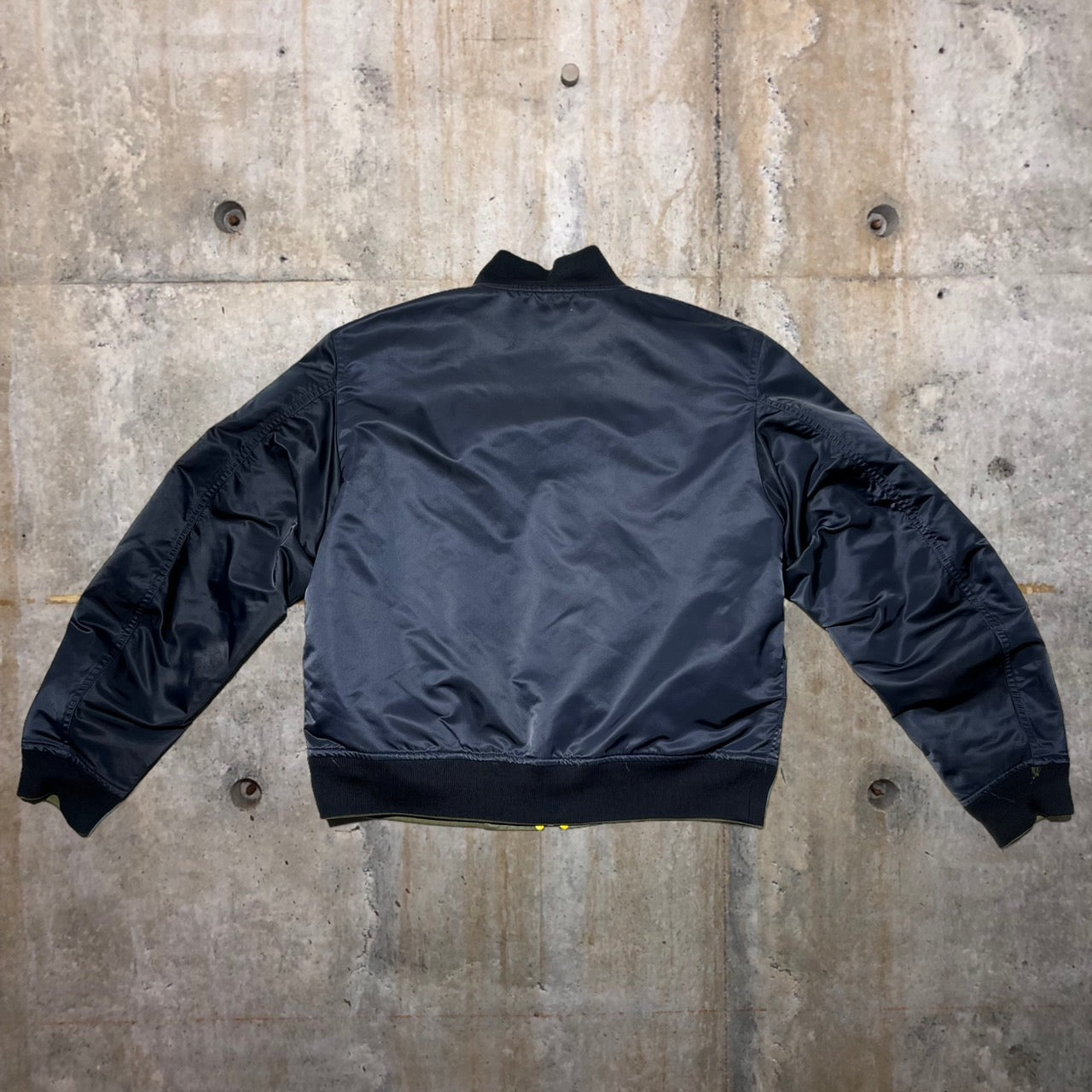 TOGA VIRILIS(トーガビリリース) Nylon twill bomber jacket TV52-FC313 46 カーキ×ネイビー