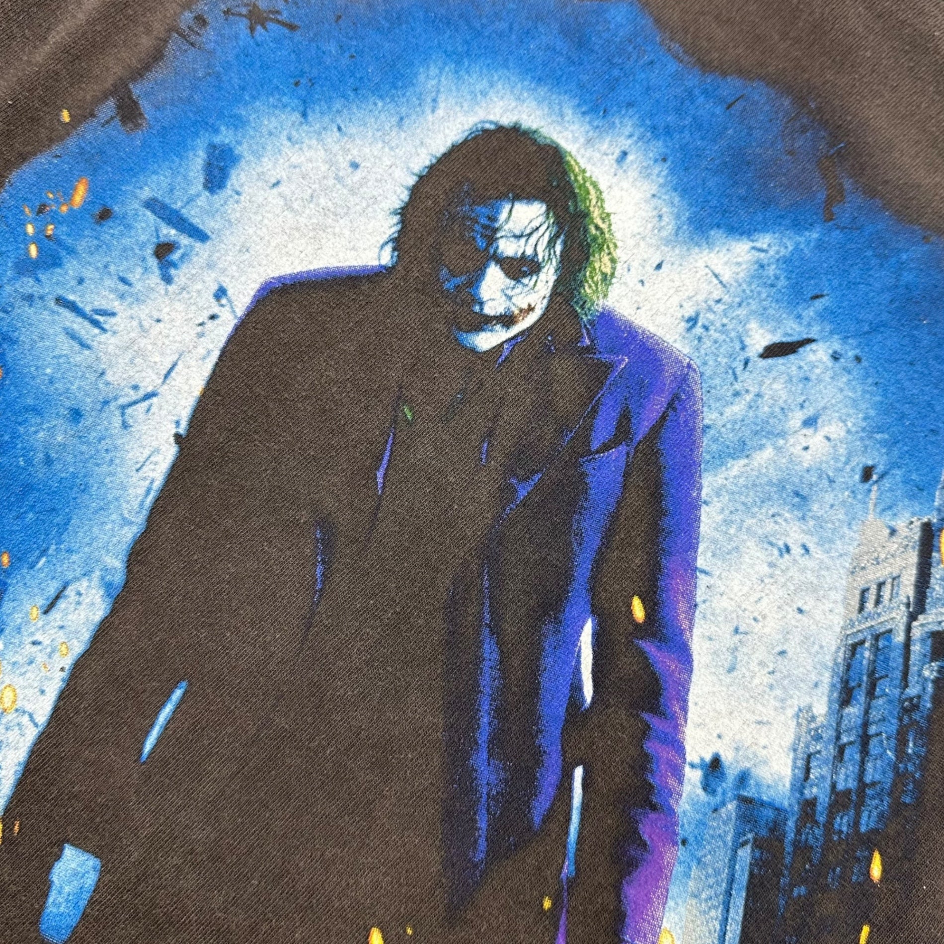 SAINT MICHAEL(セントマイケル) 25SS × The Dark Knight BTM_SS TEE ジョーカー Tシャツ SM-HR-0000-C54 XL ブラック