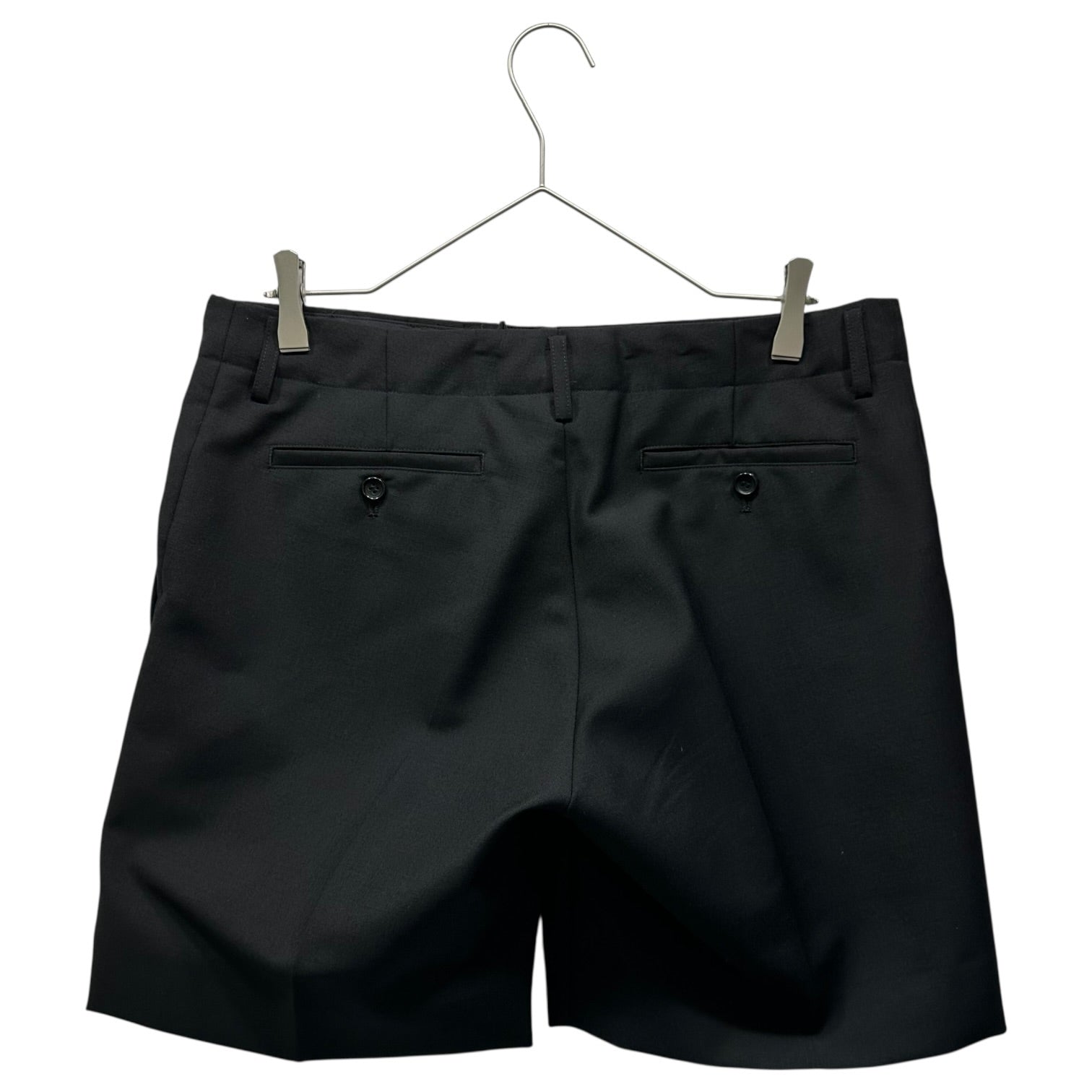 COMME des GARCONS JUNYA WATANABE(コムデギャルソンジュンヤワタナベ) 12SS Short Slacks Shorts with Mohair Blend モヘア混 ショート スラックス ショーツ ハーフパンツ JI-P003 L ブラック AD2011