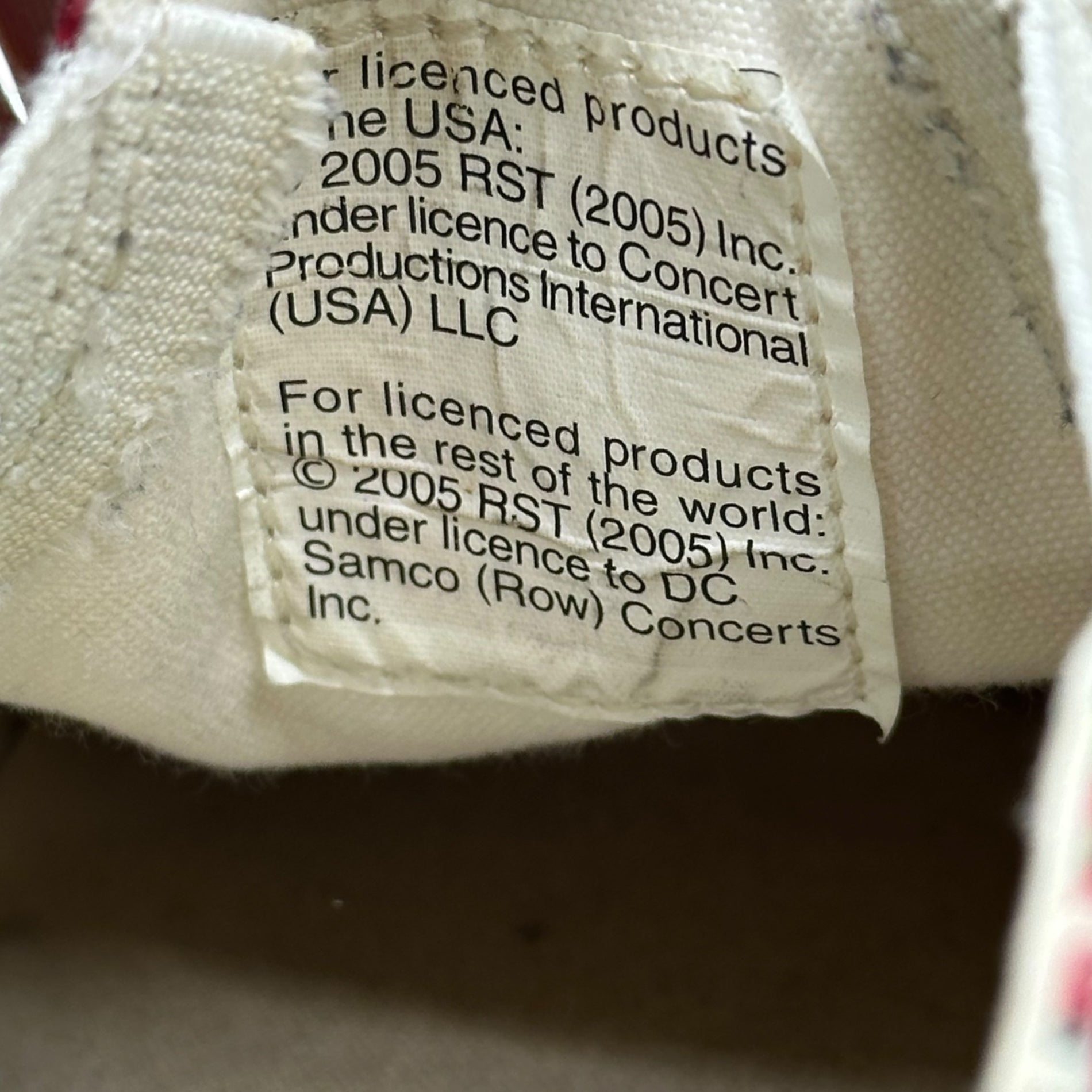 COMME des GARCONS HOMME PLUS(コムデギャルソンオムプリュス) 06SS Rolling Stones Lips & Tongue Print Slip-Ons ローリング ストーンズ リップ＆タン ドット プリント スリッポン JQ20A1 27.0cm アイボリー×レッド スニーカー コラボ