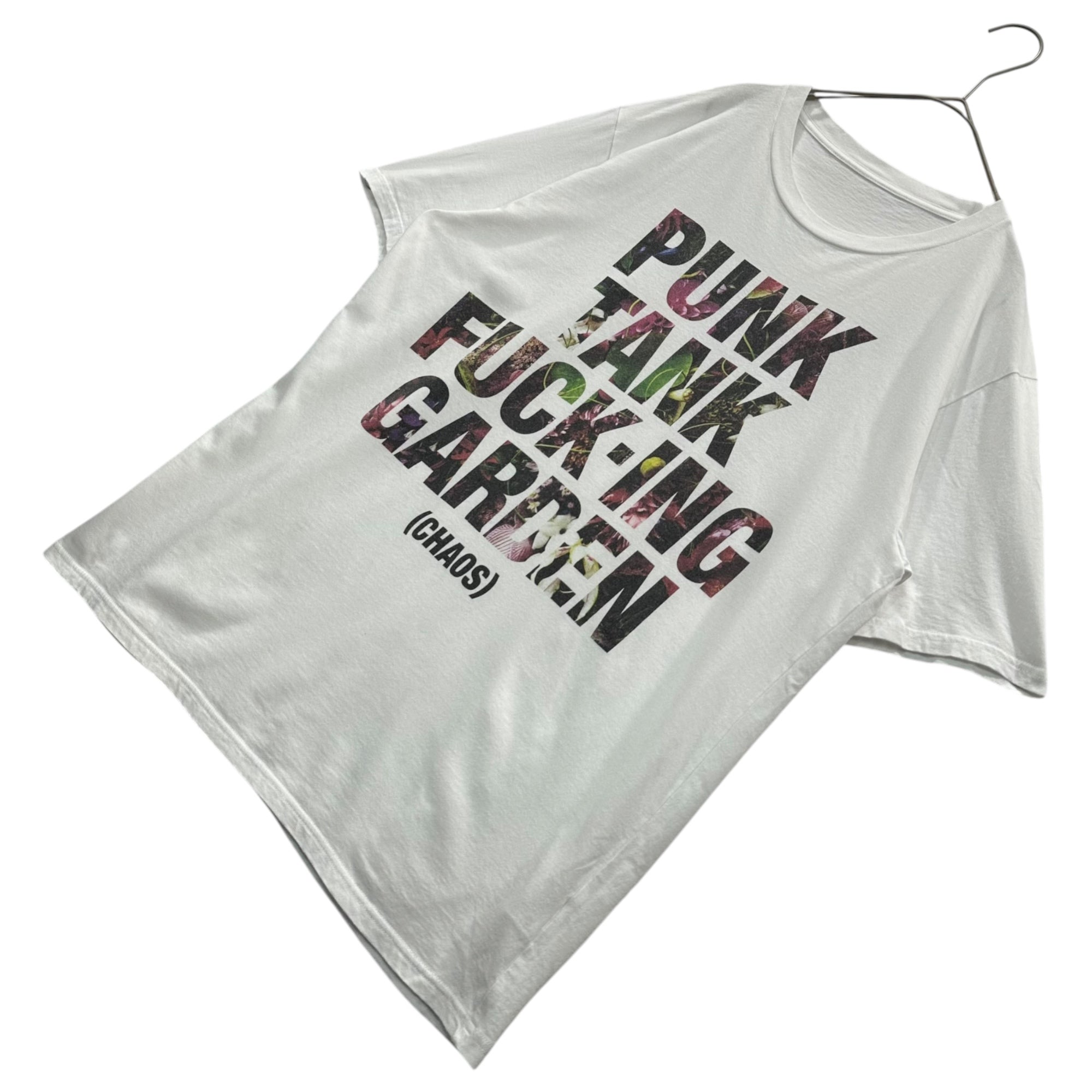 THE PARK・ING GINZA(ザパーキングギンザ) PUNK TANK FUCK-ING GARDEN TEE 半袖 Tシャツ PRM-4630-B L ホワイト