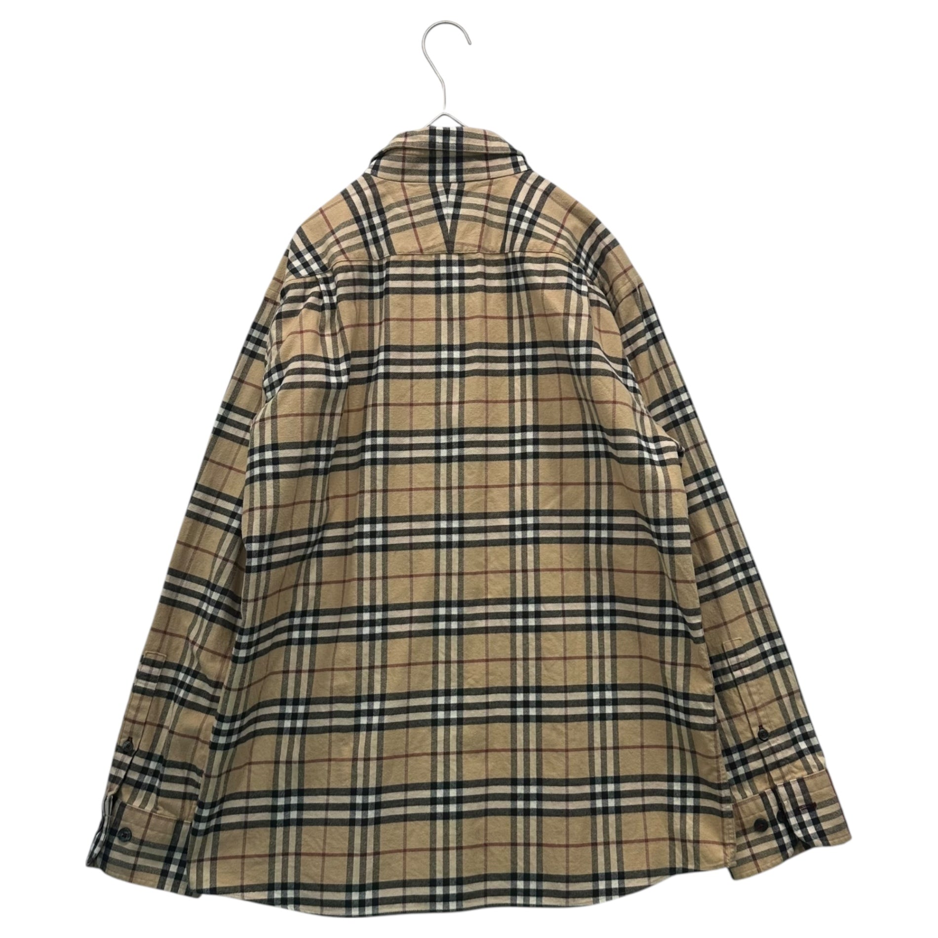 BURBERRY BLACK LABEL(バーバリーブラックレーベル) Nova Check Cotton 2-Pocket Shirt ノヴァ チェック コットン 2ポケット シャツ BMW15-915-45 3(L程度) ベージュ