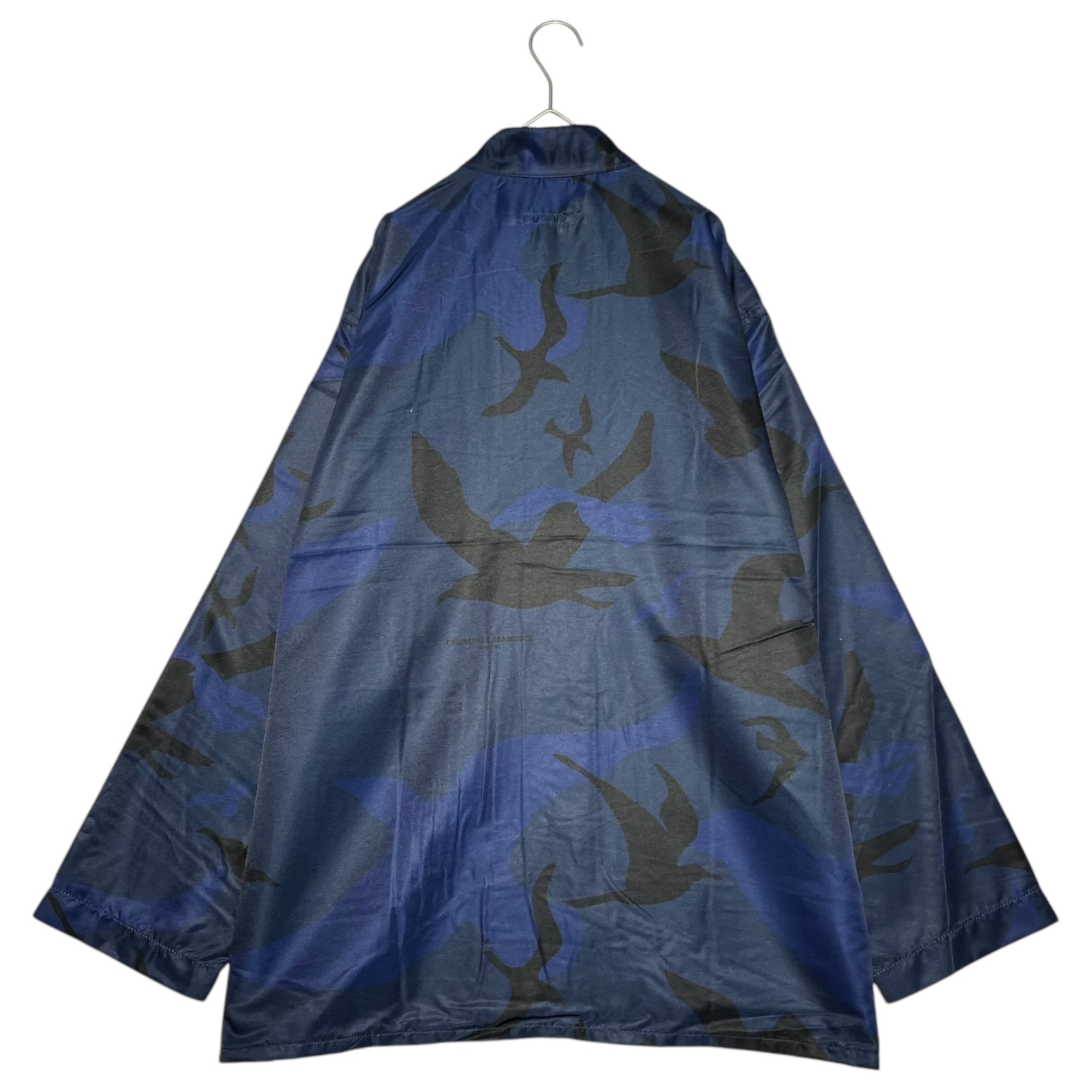 Engineered Garments(エンジニアードガーメンツ) Dayton Shirt – Poly Segull Print Poplin  デイトン シャツ – ポリ シーガル プリント ポプリン S ネイビー カモフラ ジャケット カバーオール コックシャツ