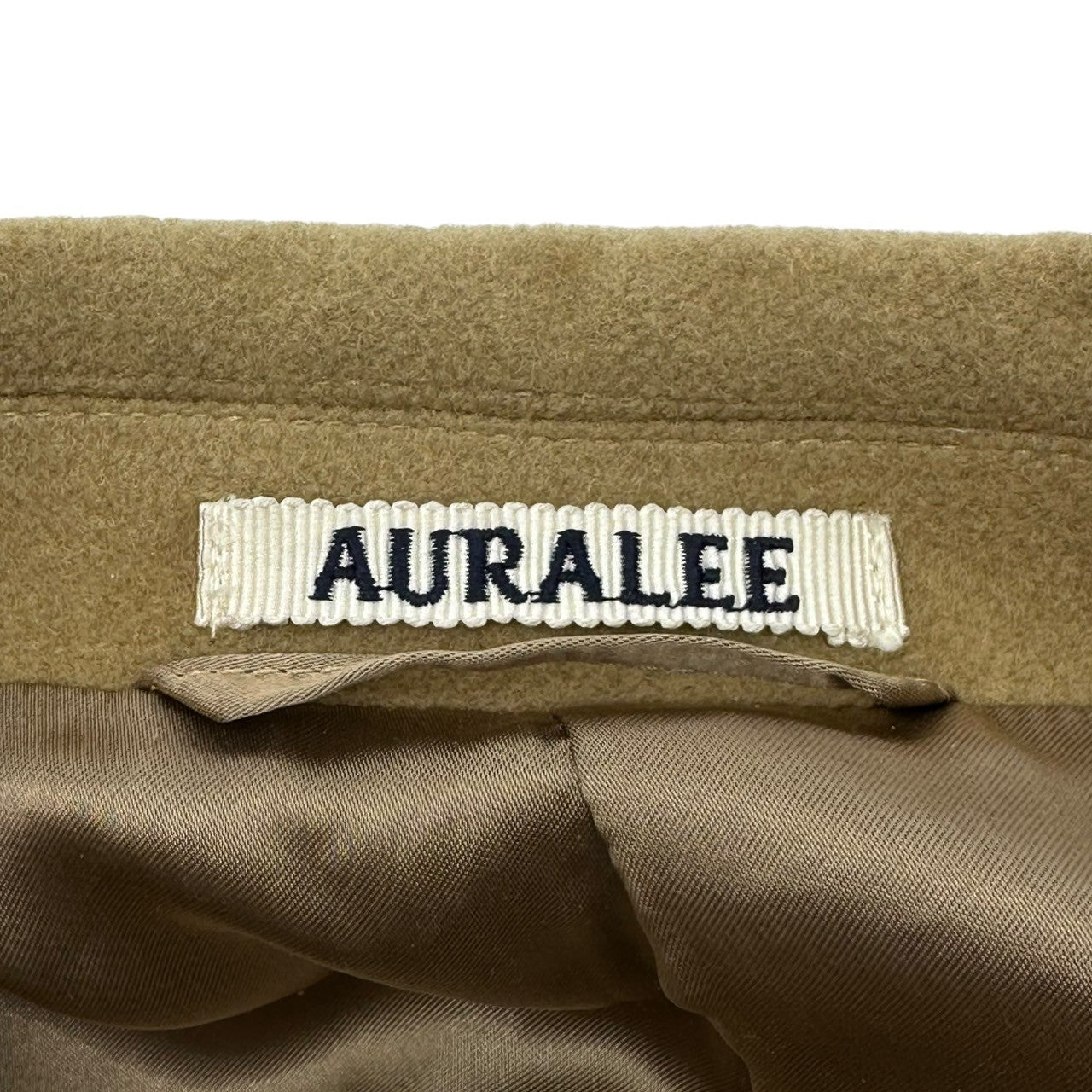 AURALEE(オーラリー) 21AW CASHMERE WOOL OVER JACKET カシミア ウール オーバー ジャケット A21AJ02MC 4 ベージュ テーラード