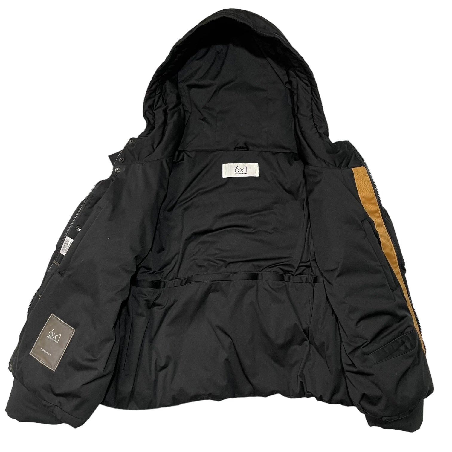 6x1 COPENHAGEN(シックスバイワンコペンハーゲン) COCOON DOWN JACKET コクーン ダウン ジャケット  S06-02-007 1(S程度) ブラック