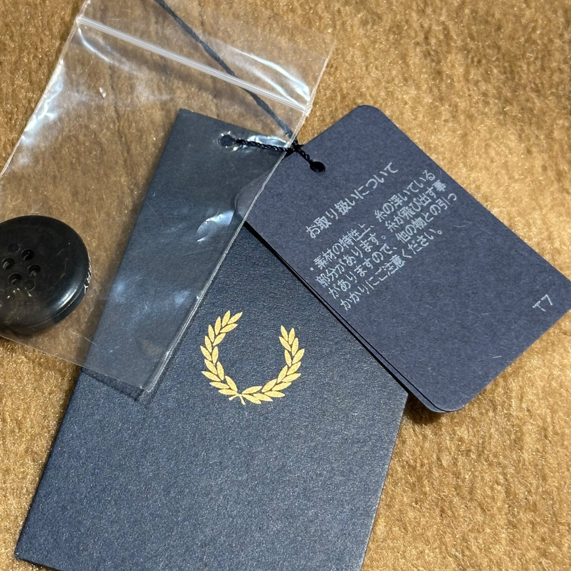 FRED PERRY(フレッドペリー) Caban Jacket ウール混 キャバン ジャケット F6302 10(M) キャメルブラウン 参考定価37,400円(税込) メンズ着用可能サイズ