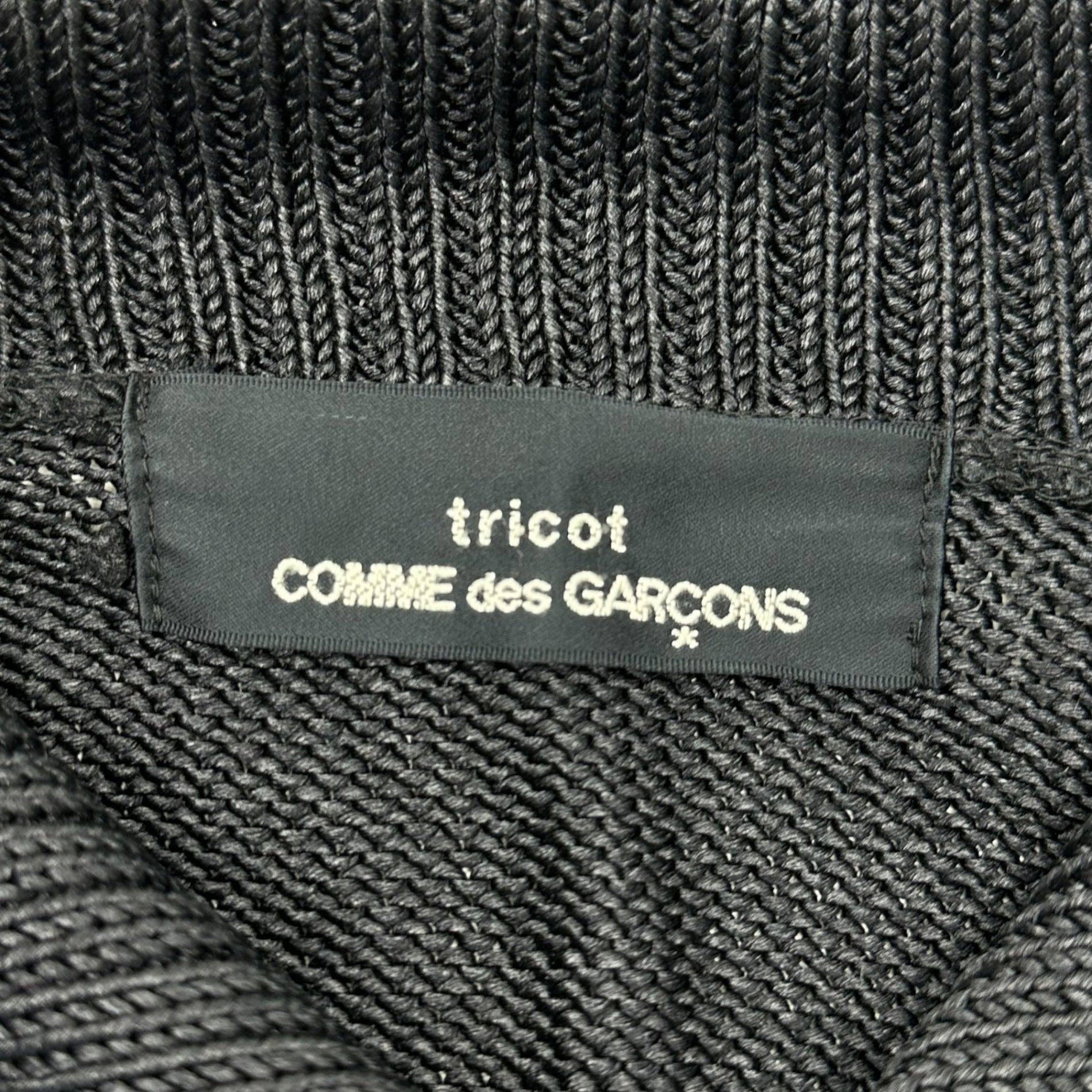 tricot COMME des GARCONS(トリココムデギャルソン) 99AW All silk long sleeve zip up jacket オール シルク 長袖 ジップアップ ジャケット TN-040160 ブラック AD1999 内側タグ一枚切取