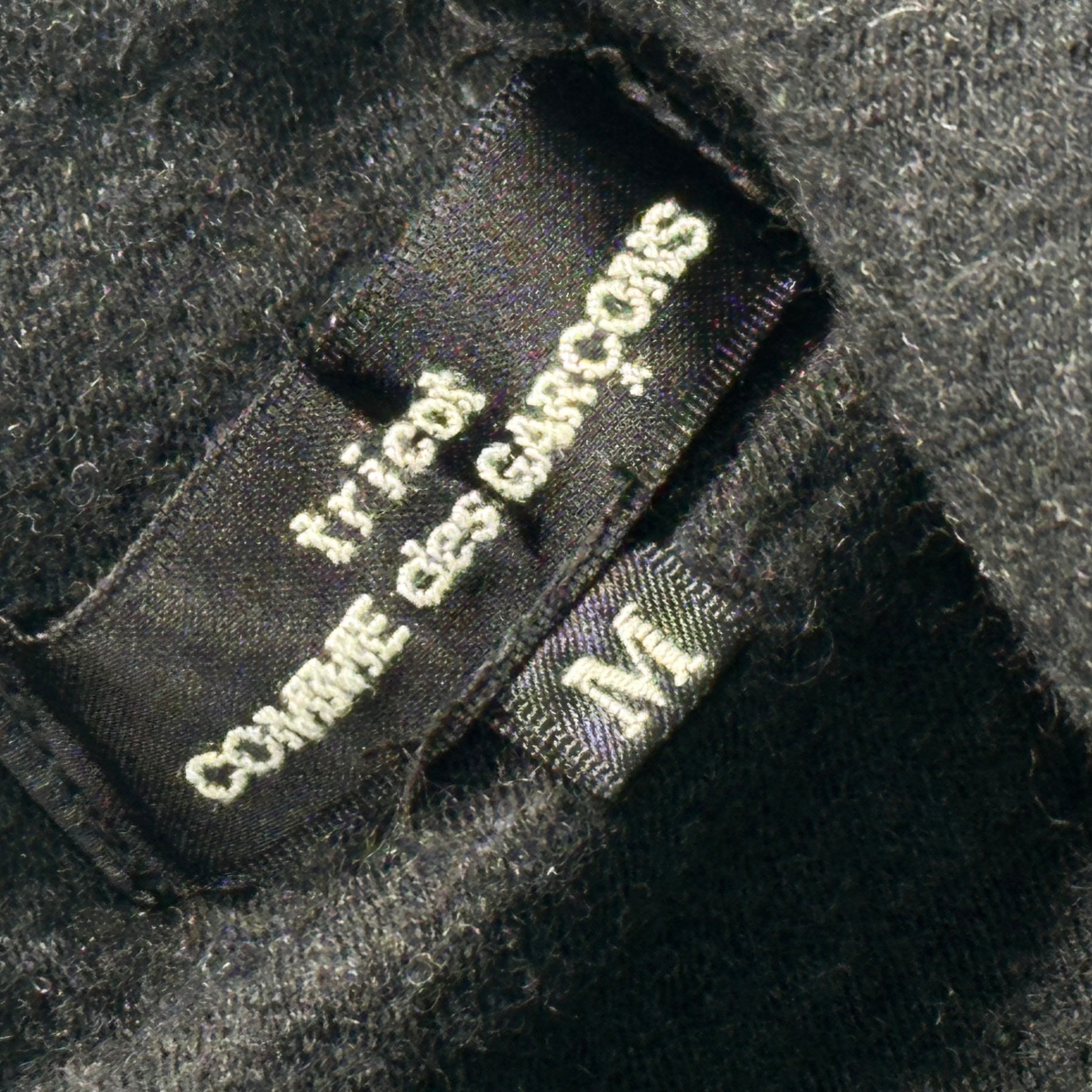 tricot COMME des GARCONS(トリココムデギャルソン) 10AW Wool Cashmere Big Collar Bolero Cardigan ウール カシミヤ ビッグカラー ボレロ カーディガン TF-T002 M ブラック(少々灰色がかっています) AD2010