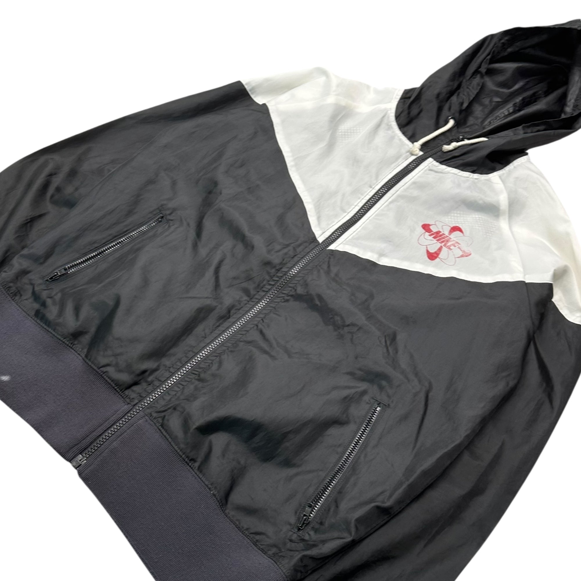 NIKE(ナイキ) 12SS Vintage Windrunner JKT ヴィンテージ加工 ウインドランナー ジャケット FA120206HKC S ブラック×ホワイト