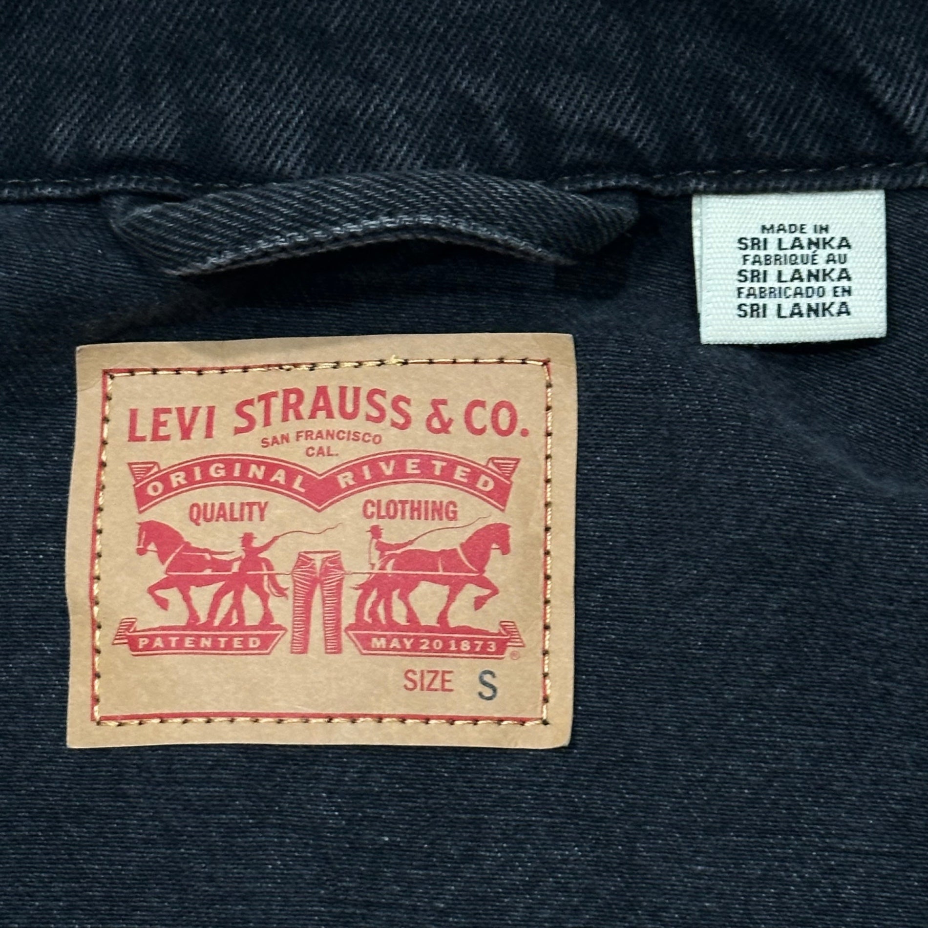 Levi's(リーバイス) TRUCKER JACKET ブラック デニム トラッカー ジャケット A1743-0044 S ブラック 90S 復刻
