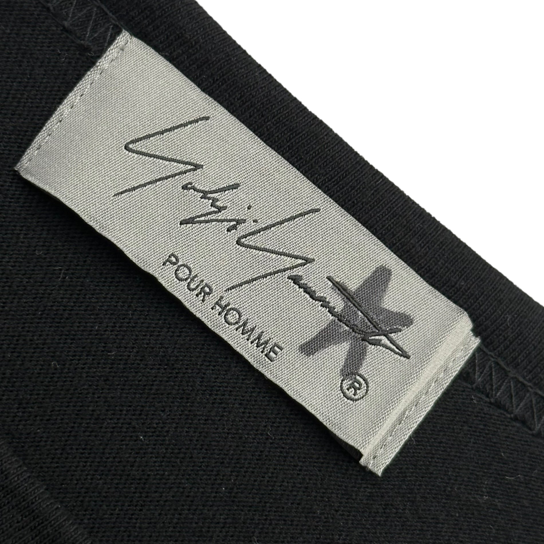 YOHJI YAMAMOTO POUR HOMME(ヨウジヤマモトプールオム) 2024SS 30/- COTTON SINGLE JERSEY ROUND NECK LONG SLEEVE ロングスリーブ カットソー HO-T03-070 3 ブラック 長袖