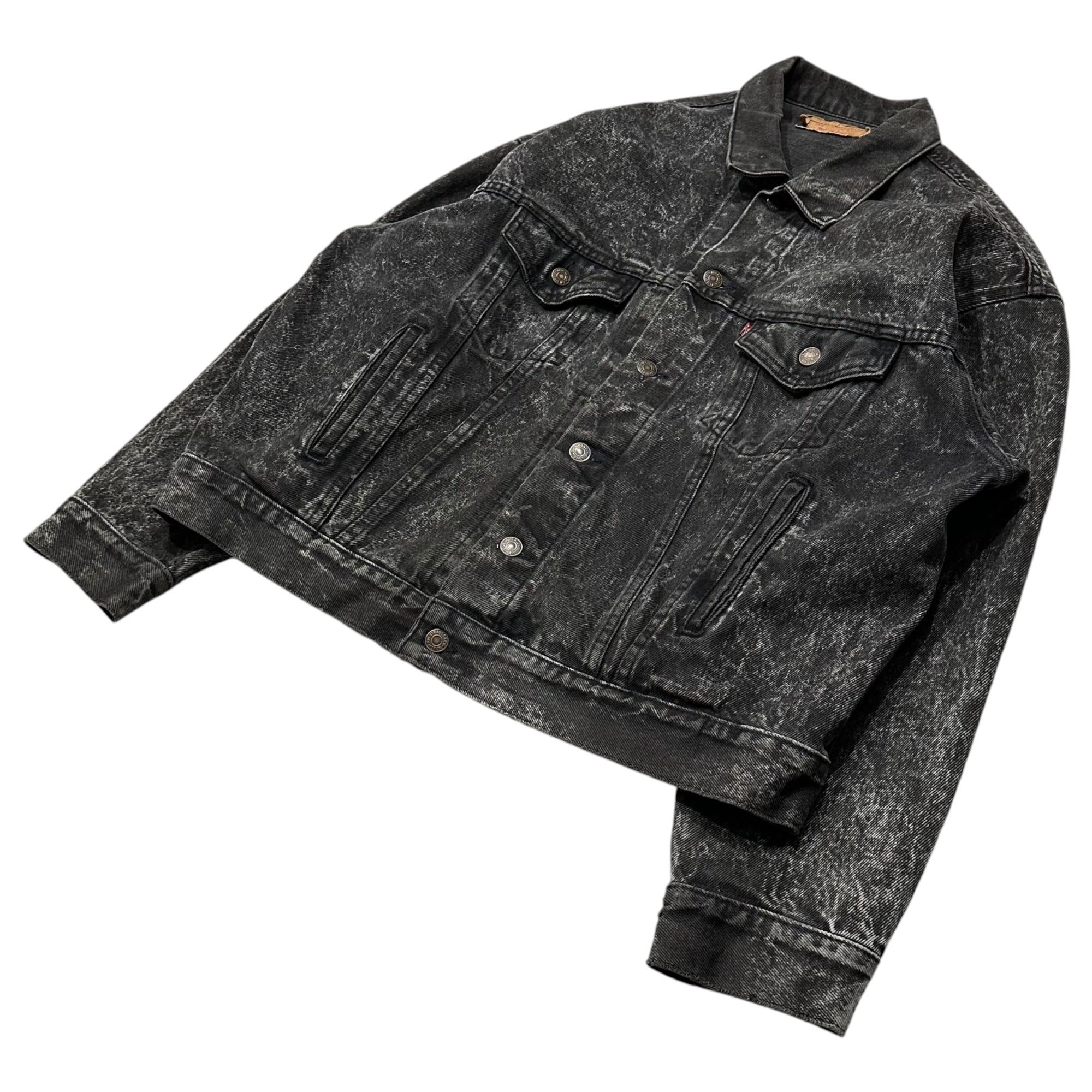 Levi's(リーバイス) 1988's 70507 Black Acid Wash Denim Jacket アシッド ウォッシュ ブラック デニム ジャケット 70507-0253 XL ブラック 80's 80年代 工場523 ヴィンテージ ケミカル