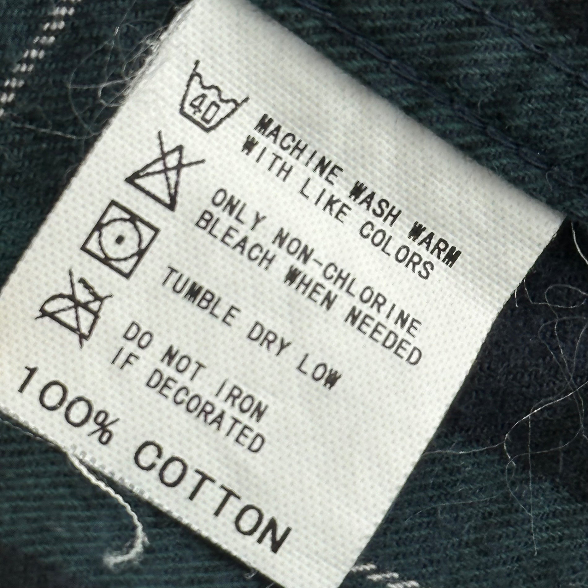 GOODENOUGH(グッドイナフ) 00's Glam G Tartan Check Long-Sleeve Shirt グラムG タータンチェック 長袖 シャツ M ダークグリーン×ダークネイビー