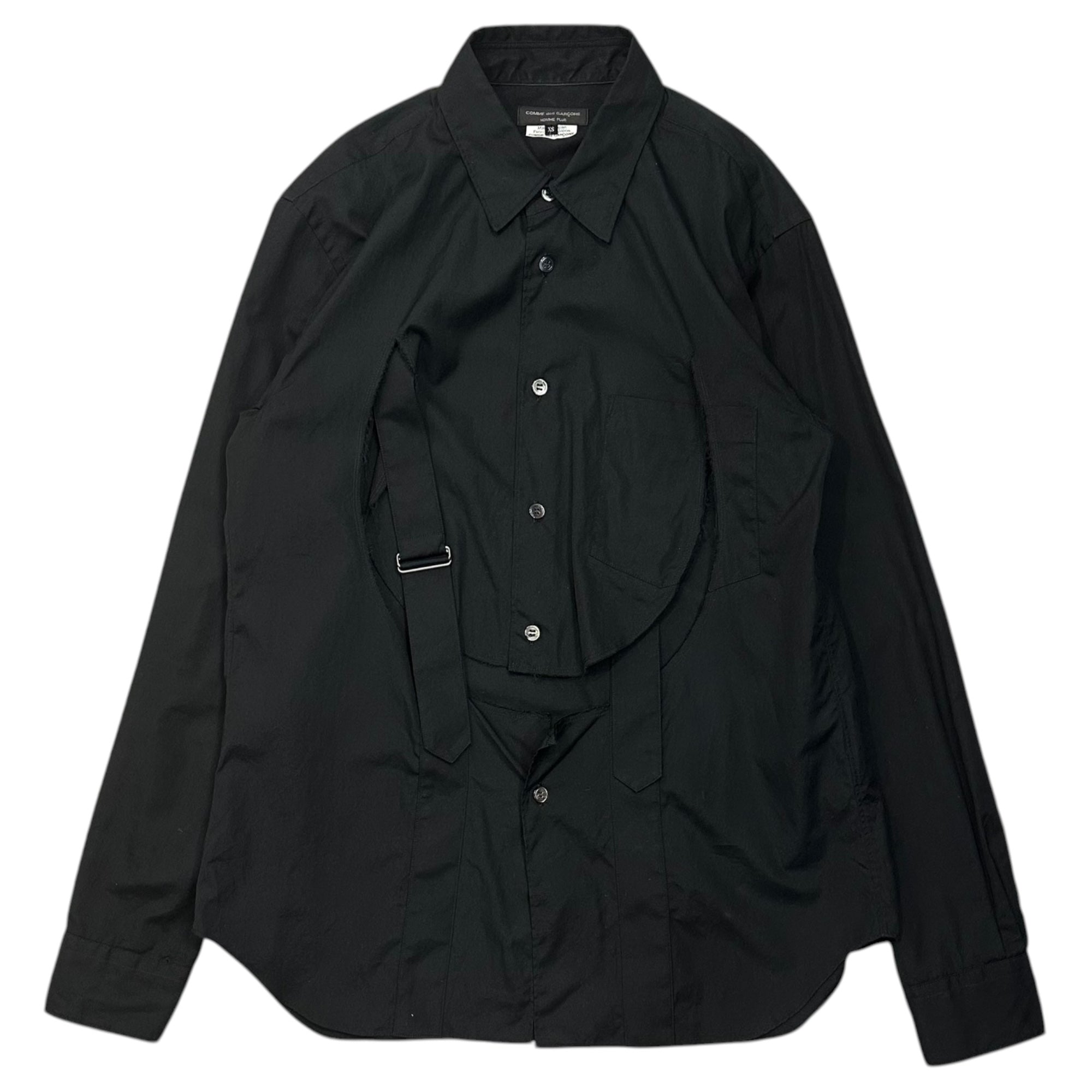 COMME des GARÇONS SHIRT AW22 縮絨黒パンツ COMME des GARCONS HOMME ウールサージ製品縮絨ジャケット&パンツ