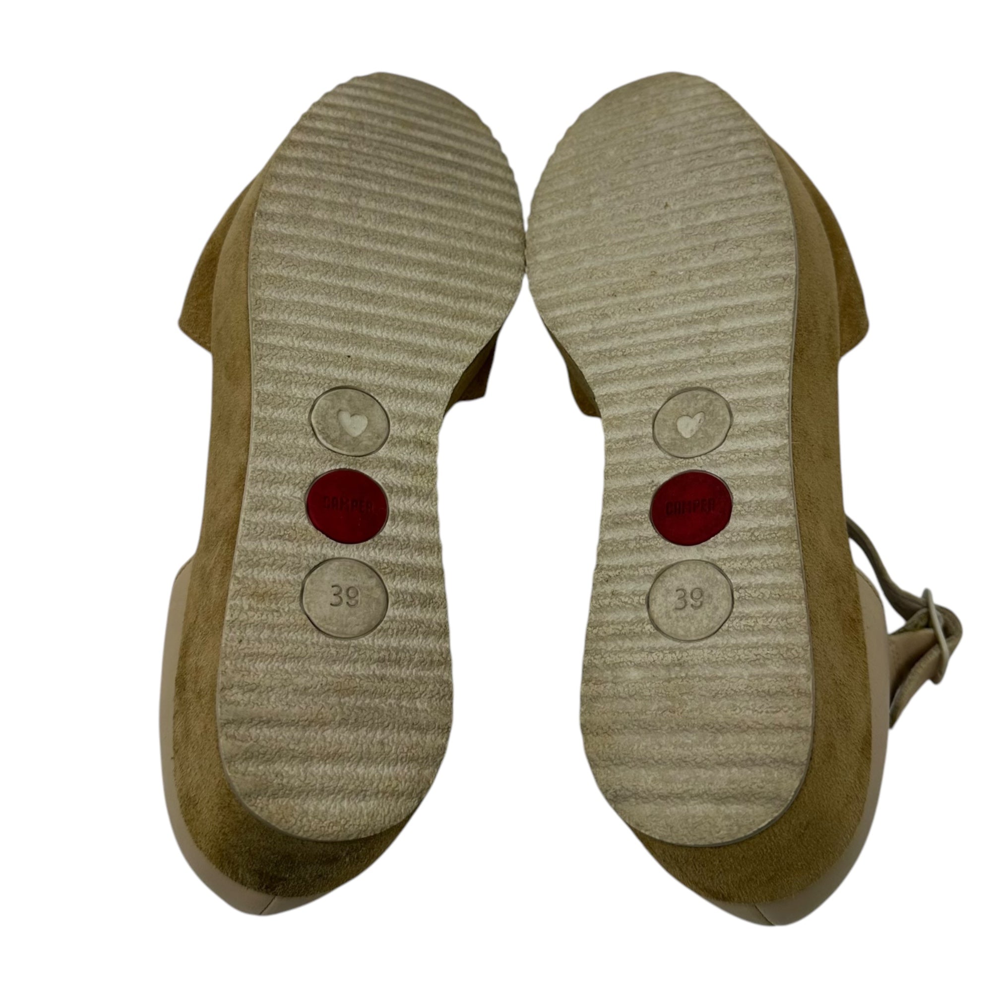 CAMPER(カンペール) Laika ウェッジソール サンダル 厚底 39(24.5cm) ベージュ