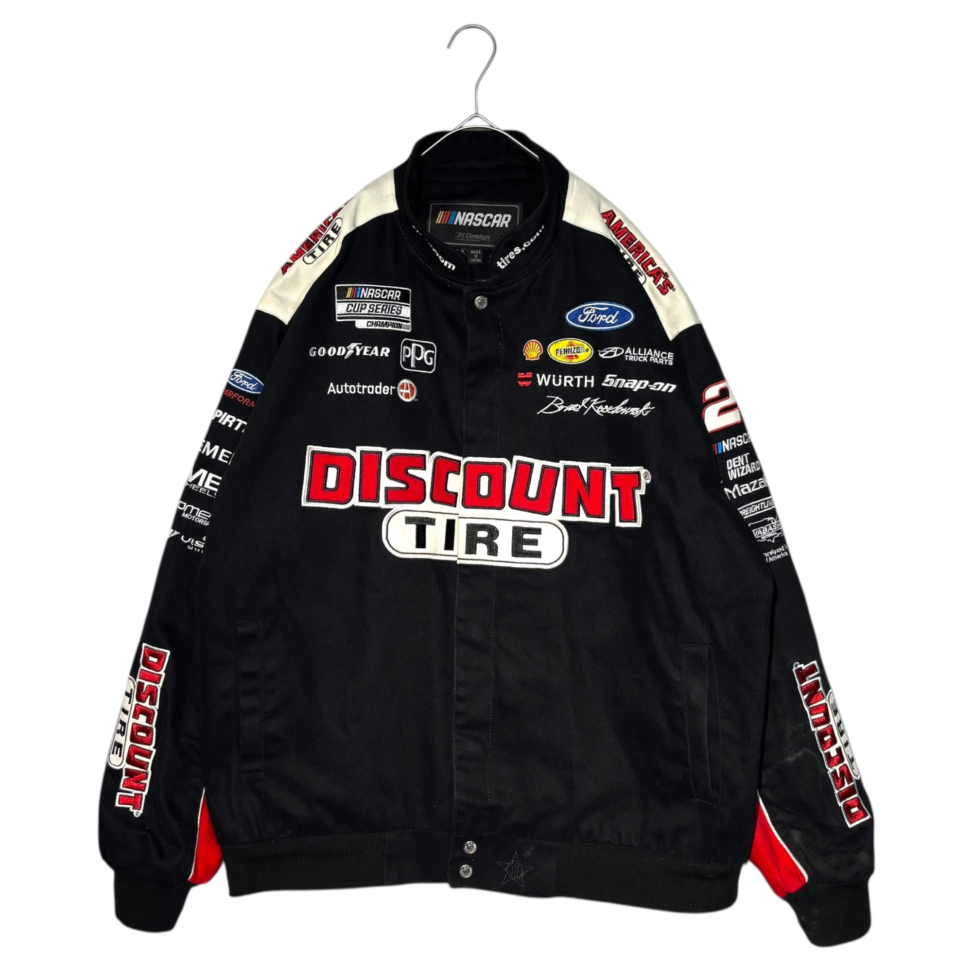 NASCAR(ナスカー) 2021 JH Design DISCOUNT TIRE RACING JACKET レーシング ジャケット XL ブラック