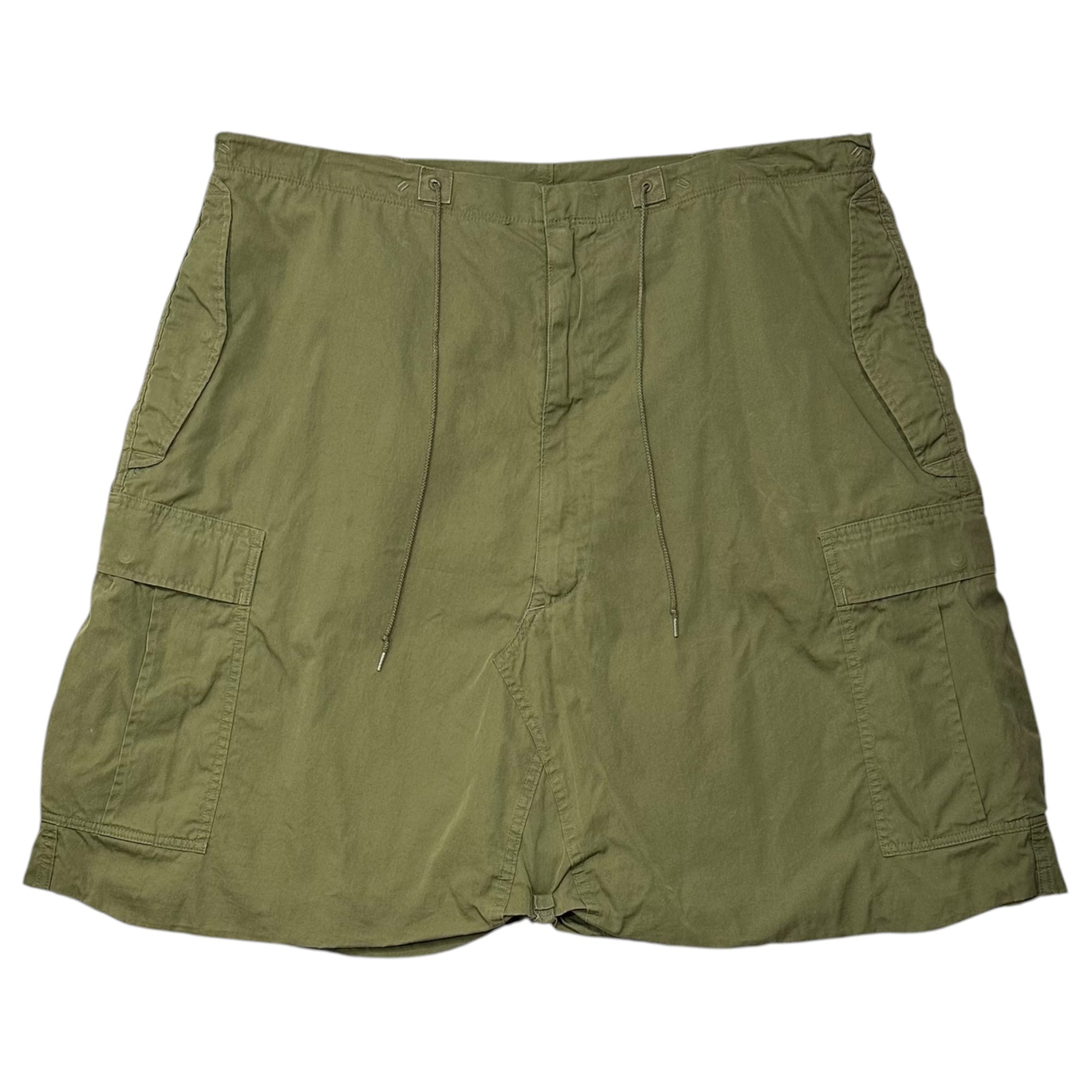 eYe JUNYA WATANABE MAN×Rebuild by Needles(アイ ジュンヤワタナベマン×リビルドバイニードルズ) 2025AW M-51 Cotton-Nylon Oxford Harem Shorts 綿ナイロン オックス サルエル ショーツ WP-P902 S カーキ AD2025 Wネーム ハーフ ショート パンツ