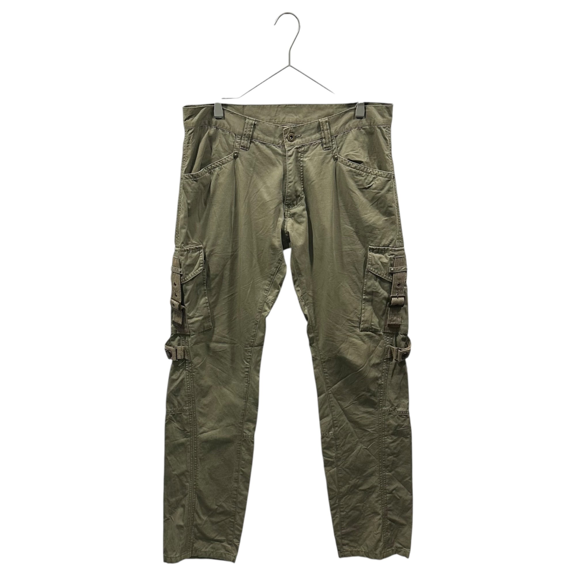 TETE HOMME(テットオム) 00's Parachute Bondage Cargo Pants パラシュート ボンテージ カーゴ パンツ 1717308-1 LL カーキ