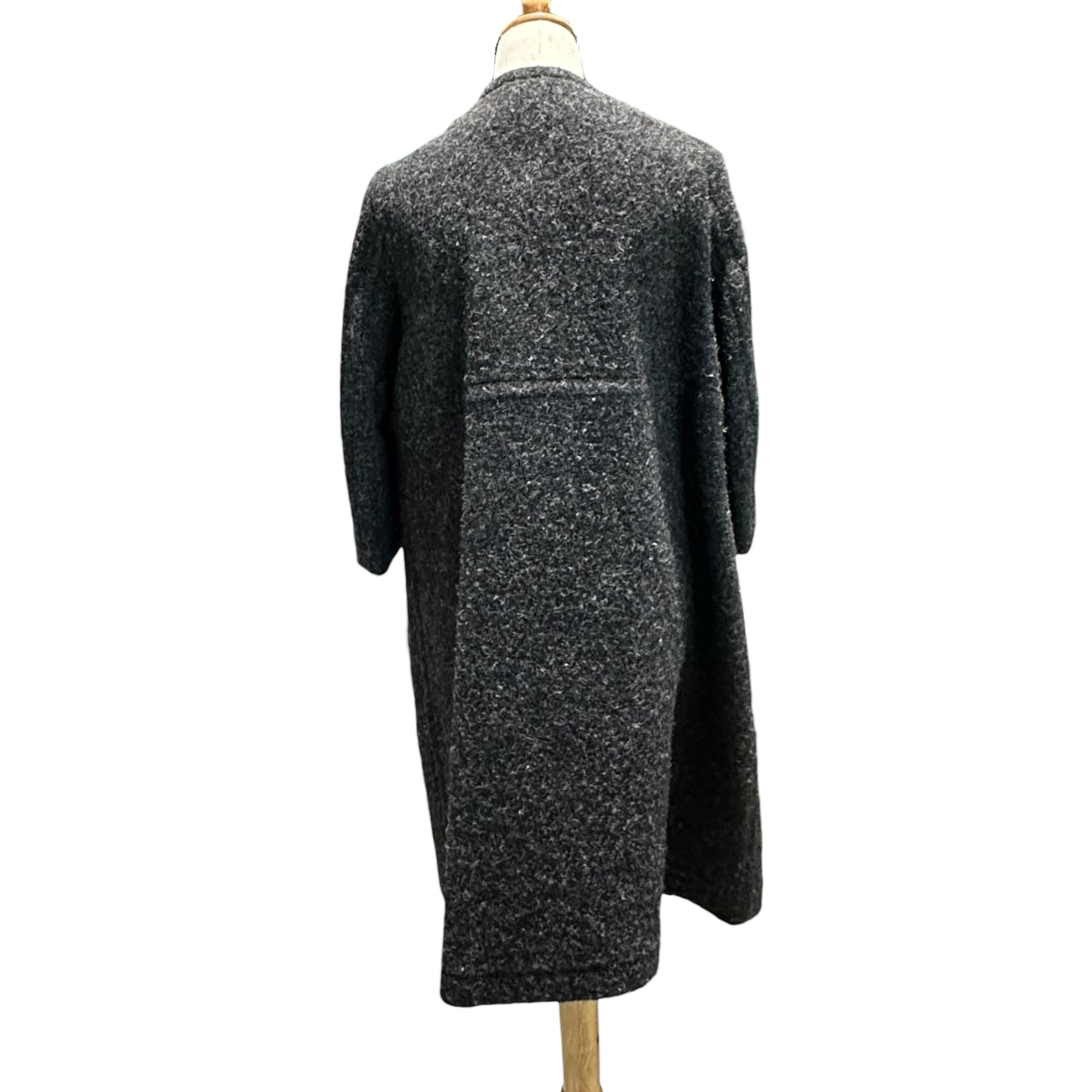 tricot COMME des GARCONS(トリココムデギャルソン) 14AW Brushed Wool Collarless Coat 起毛 ウール ノーカラー コート TN-C011 M グレー AD2014