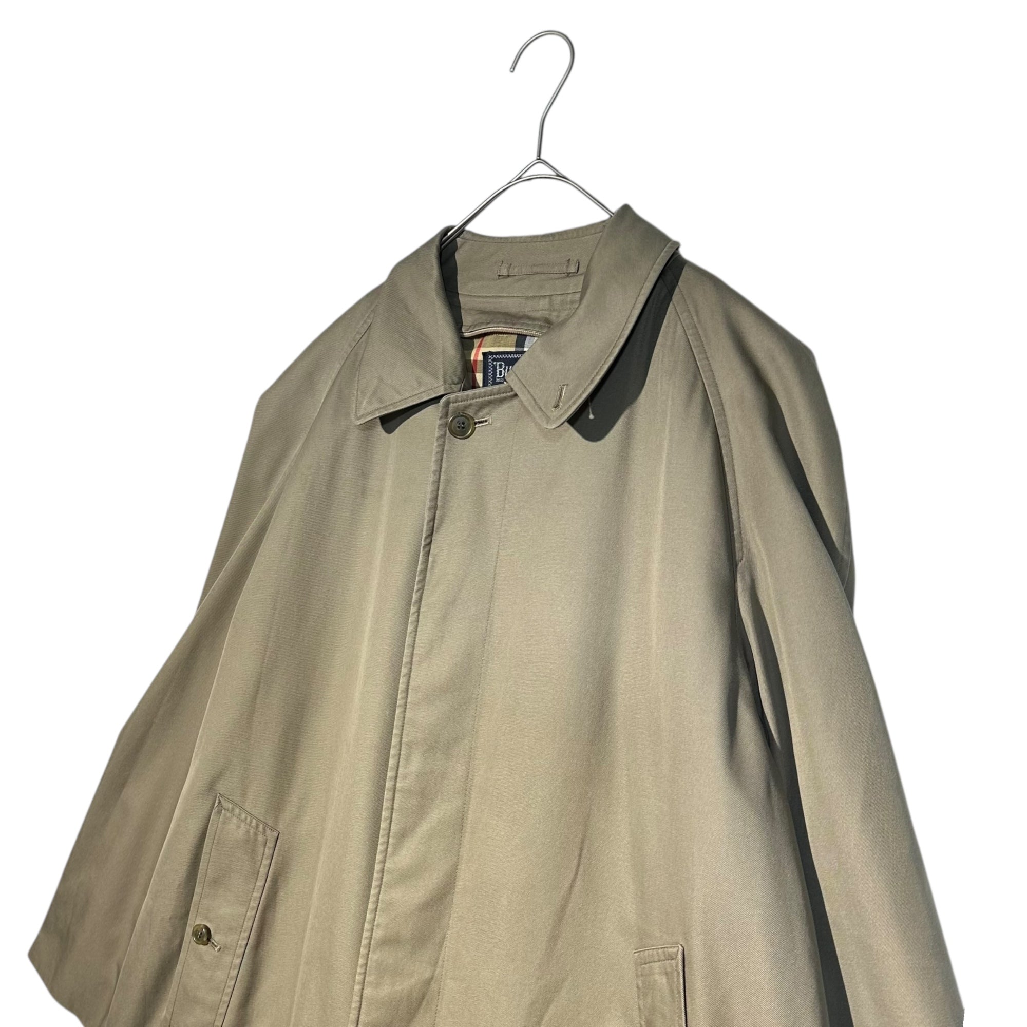 Burberry’s(バーバリーズ) 80's Nova Check Lining Stencil Collar Coat ノヴァチェック ライニング ステンカラー コート 170(ML程度) ベージュ 推定80年代 ヴィンテージ