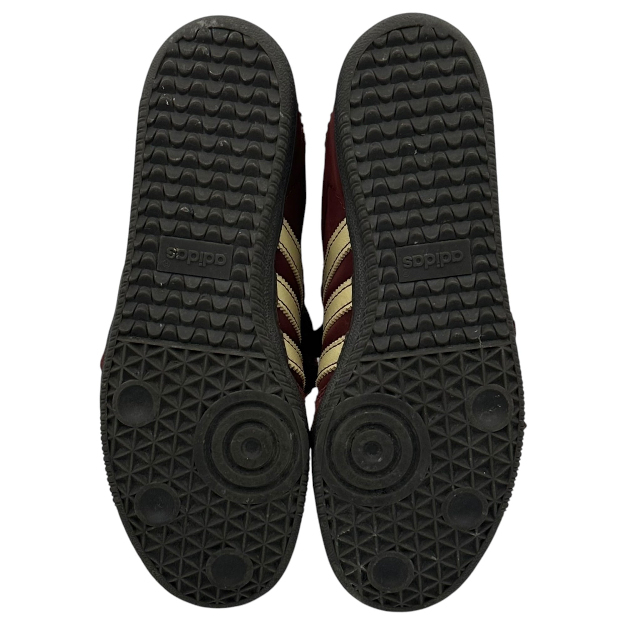 adidas×WALES BONNER(アディダス×ウェールズボナー) Samba Nylon Low "Fox Brown/Sandy Beige/Lucky Blue" サンバ ナイロン ロー IE0579 27.5cm ボルドー×ライトブルー ローカット スニーカー コラボ