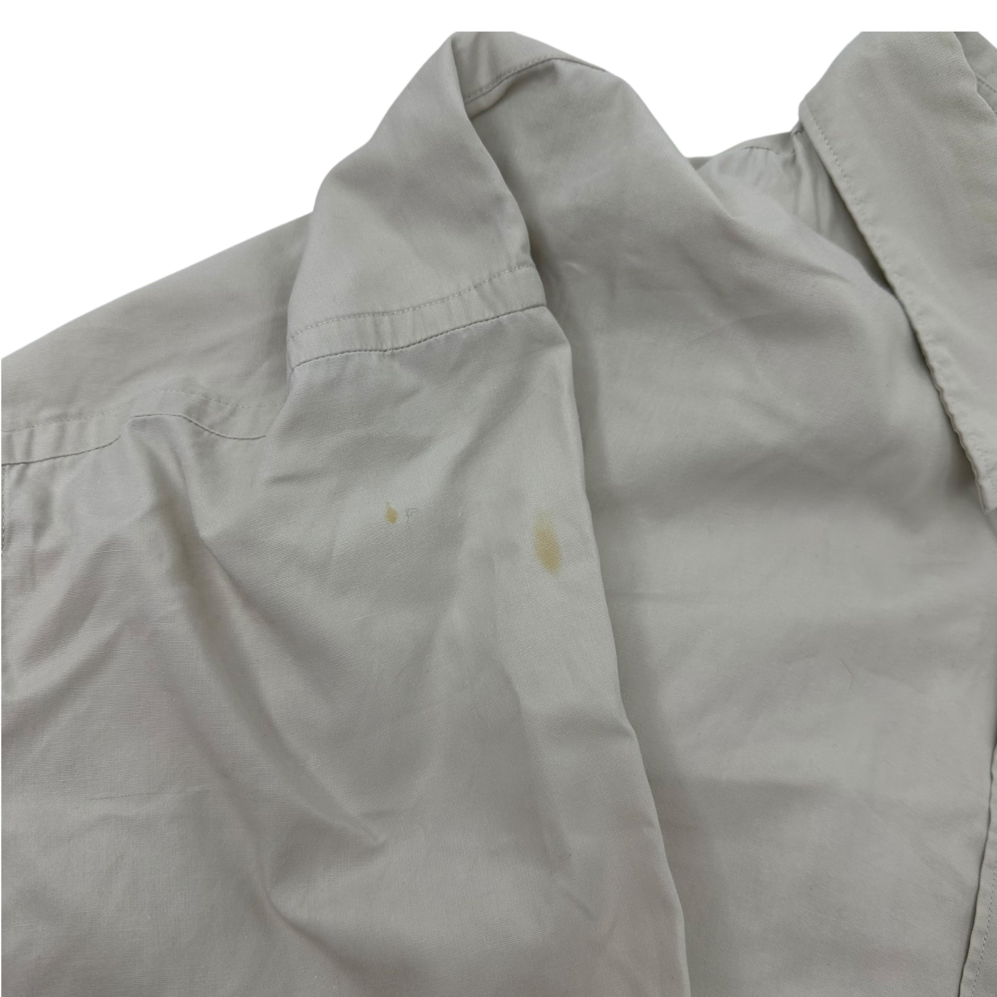 COMME des GARCONS HOMME PLUS(コムデギャルソンオムプリュス) 80's Wide Silhouette Cotton Long Sleeve Shirt 80年代 ワイドシルエット コットン 長袖 シャツ FREE アイボリー 表記消え 川久保玲 本人期