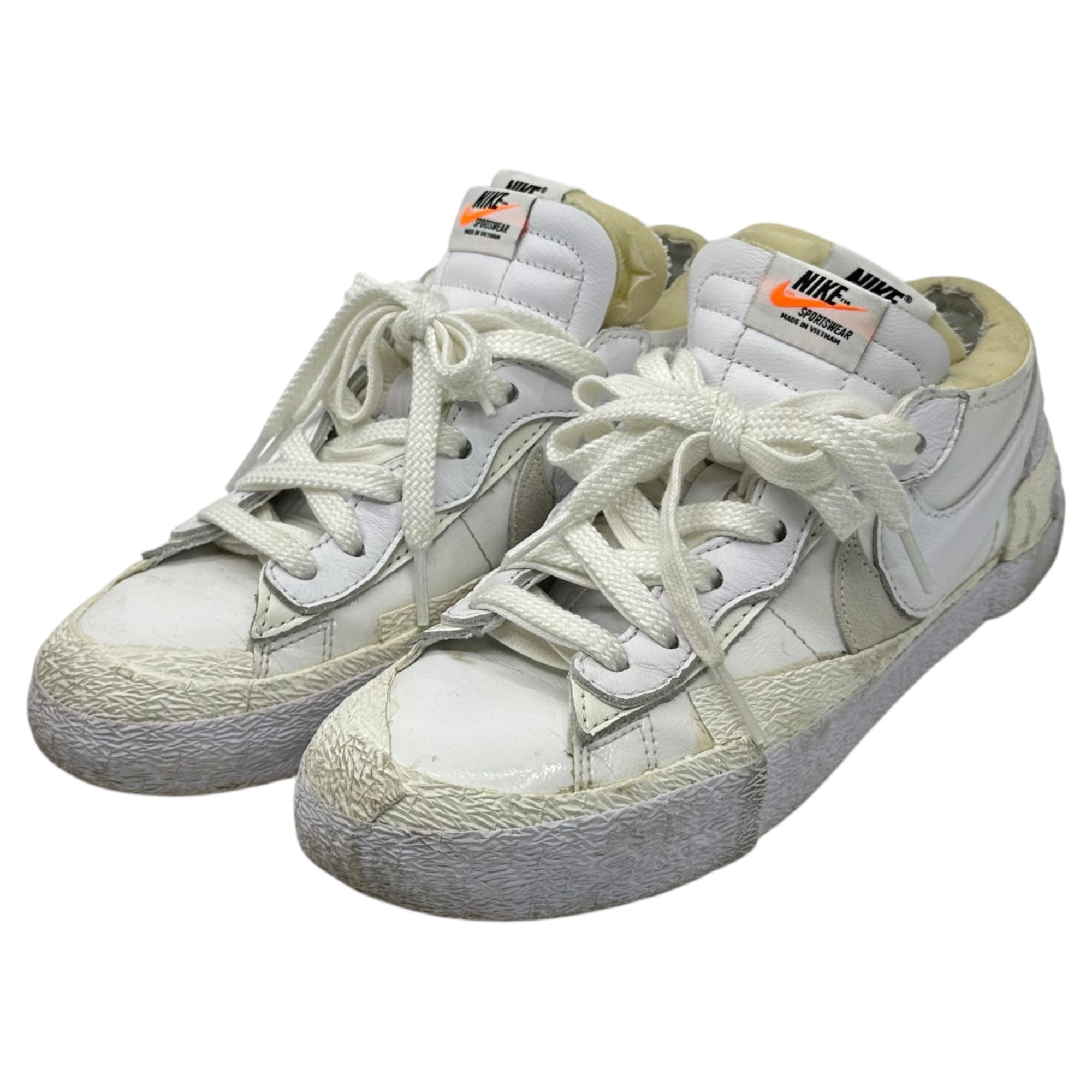 NIKE×sacai(ナイキ×サカイ) Blazer Low "White Patent Leather" ブレザー ロー DM6443-100 24cm ホワイト ローカット スニーカー コラボ