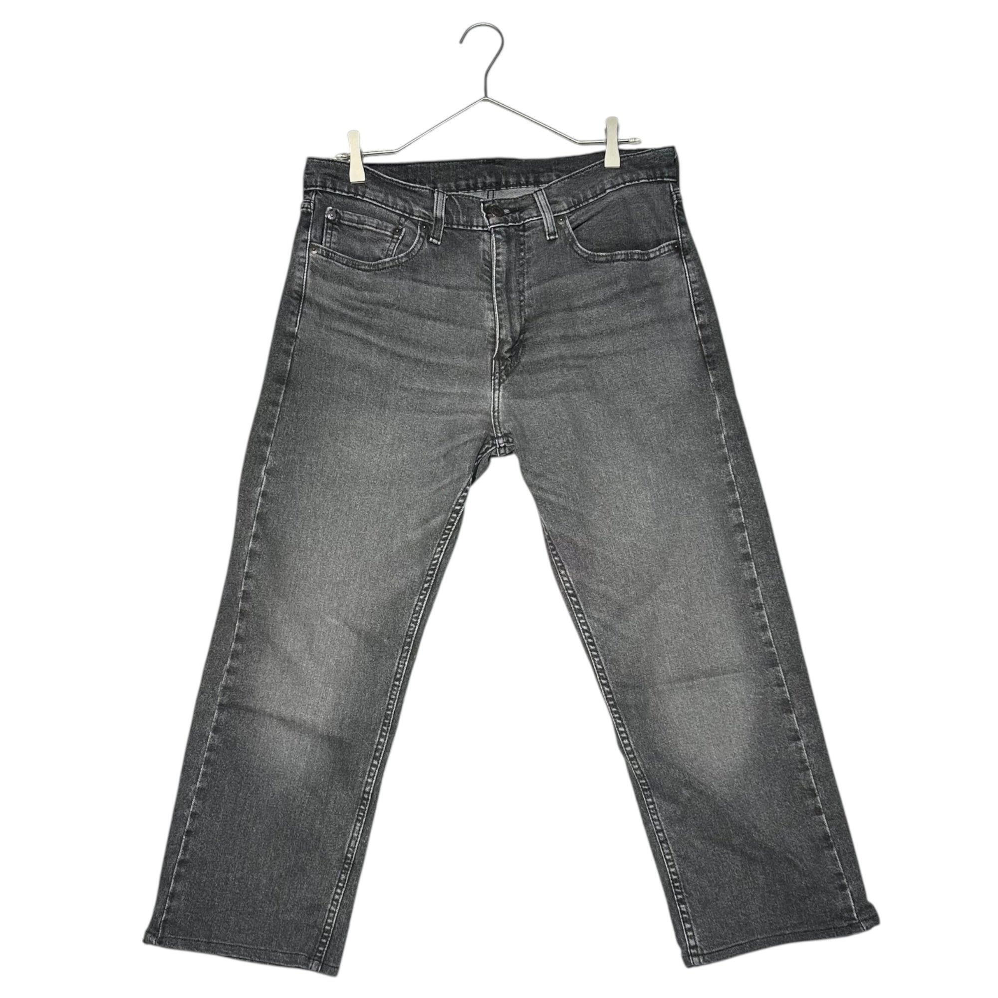 LEVI'S PREMIUM(リーバイスプレミアム) CLASSIC REGULAR STRAIGHT BLUE DENIM JEANS ストレート ストレッチ ジーンズ 505 00505-1594 33 ブラック