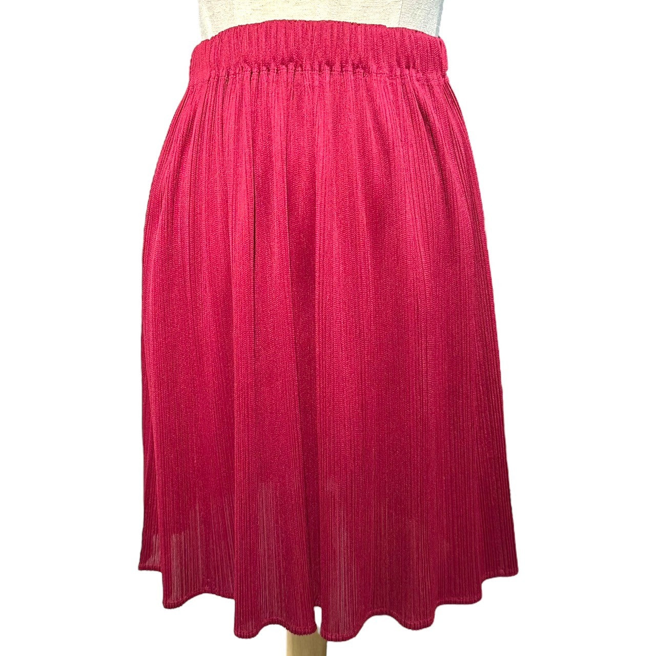 ISSEY MIYAKE(イッセイミヤケ) 03AW Pleated Mini Length Skirt オールド プリーツ ミニ丈 スカート PP33-JG612 S レッド