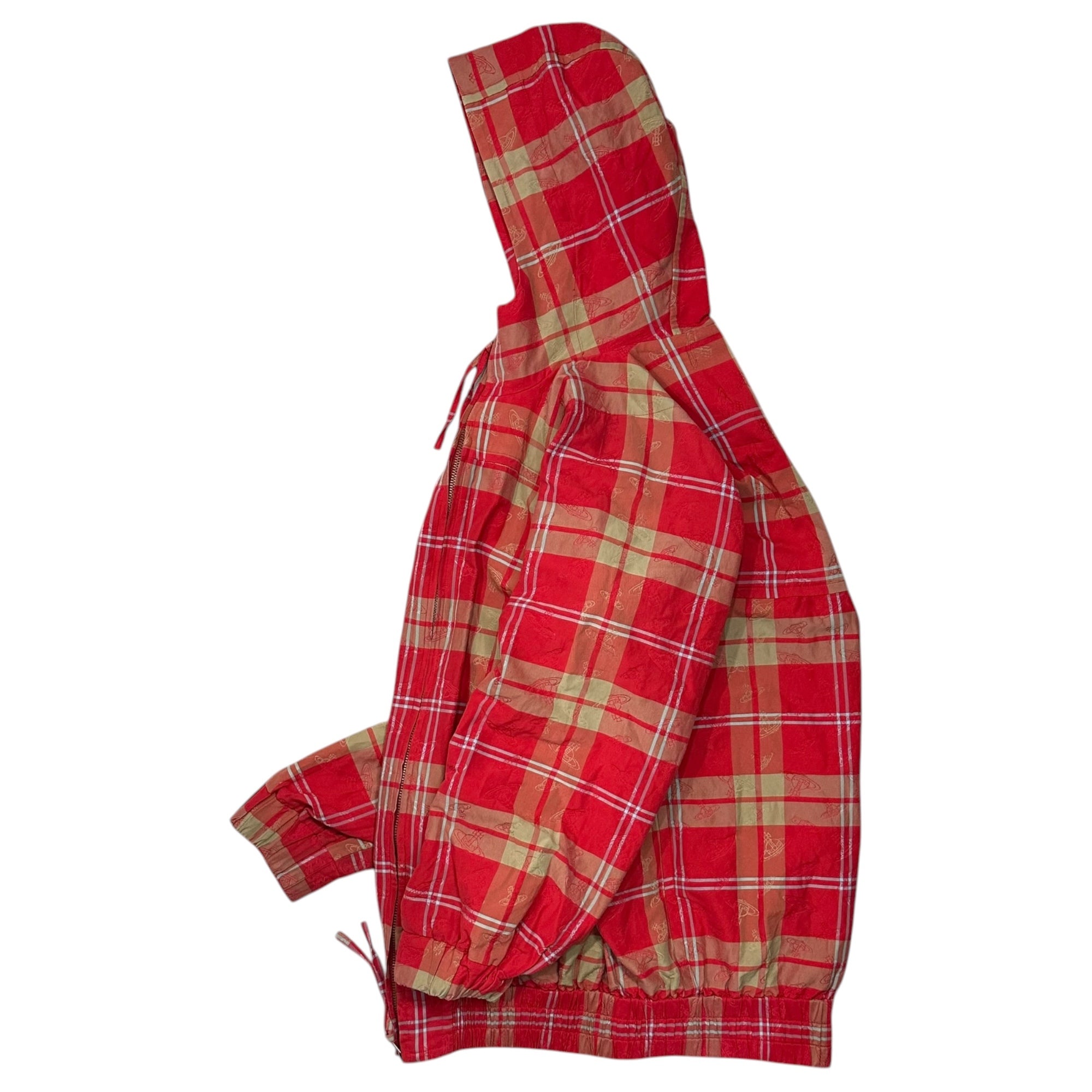 Vivienne Westwood RED LABEL(ヴィヴィアンウエストウッドレッドレーベル) Orb Design Hooded Zip-Up Jacket オーブ デザイン フーデッド ジップアップ ジャケット 16-12-421001 00 レッド