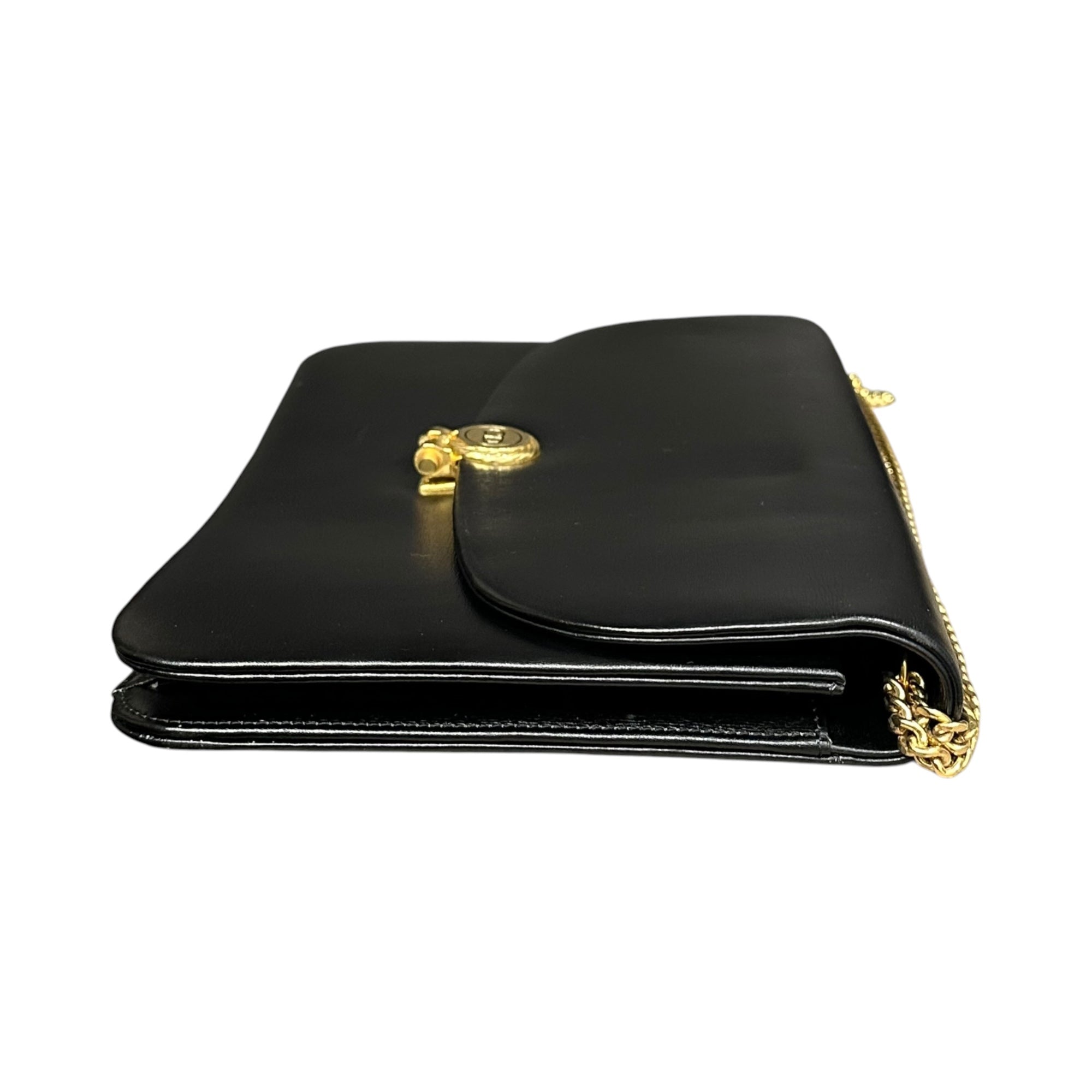 Christian Dior(クリスチャンディオール) 1980's Chain Leather Shoulder Bag チェーン レザー ショルダー バッグ ブラック 80's 80年代 ヴィンテージ