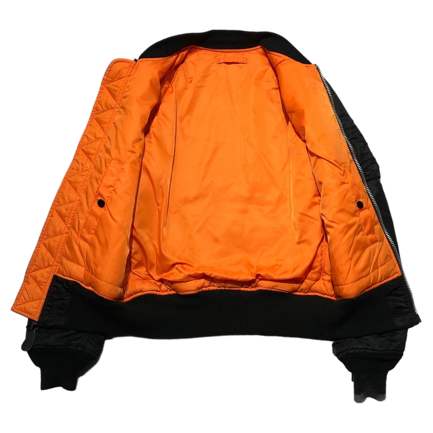 ALPHA INDUSTRIES(アルファ インダストリーズ) MA-1 flight jacket フライト ジャケット 0615-00-573-8335 XS ブラック ミリタリー　ボンバー