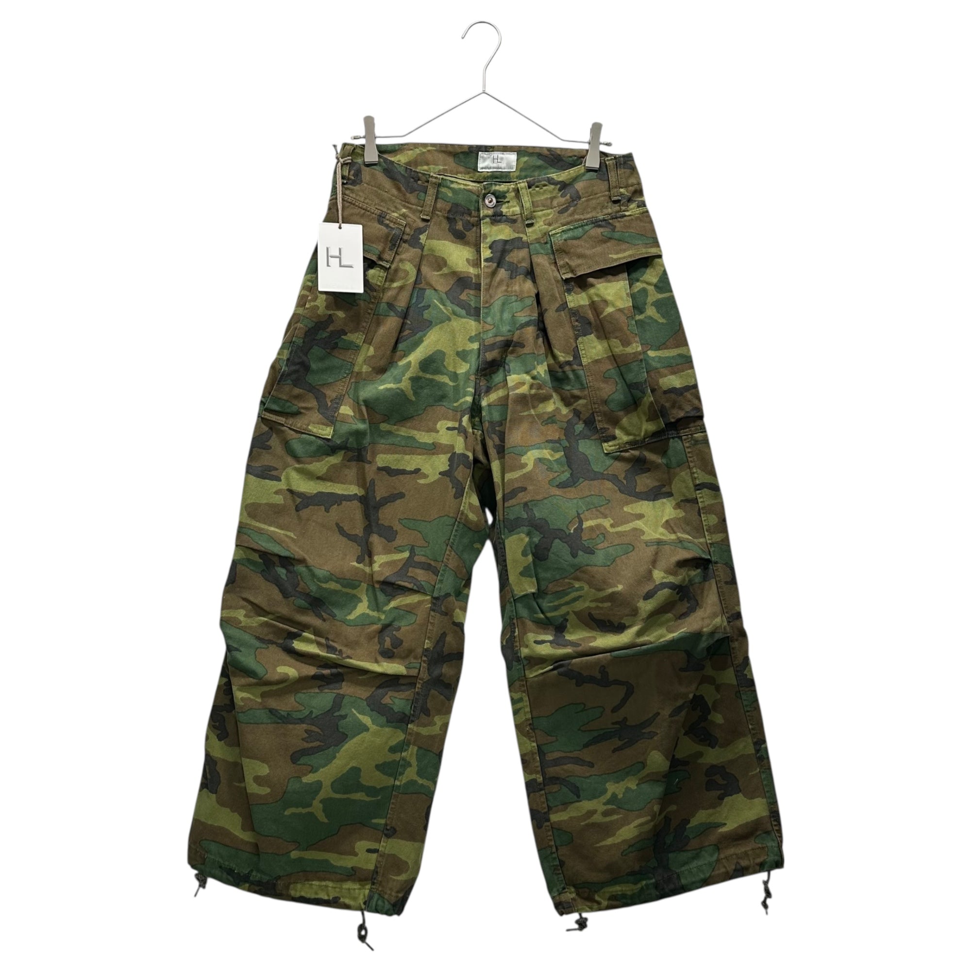 HERNO(ヘルノ) 22AW Duck ERDL Camouflage Cargopants ダック カモ フラージュ カーゴ パンツ 22-030-HL-8040-3 1 グリーン