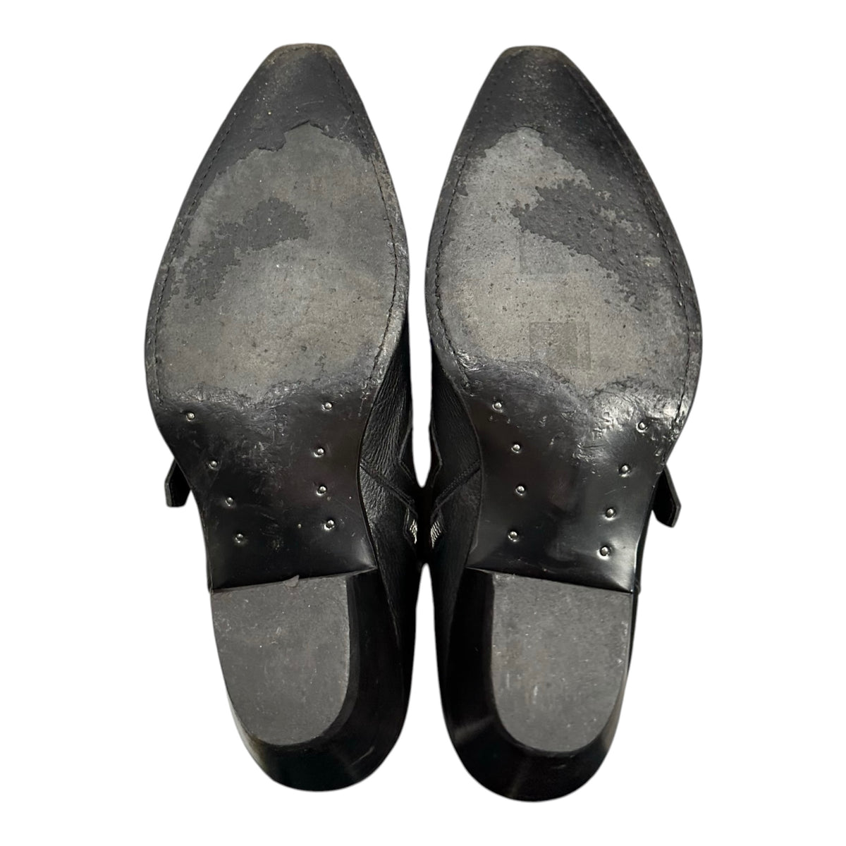 CELINE(セリーヌ) 2019SS By Hedi Slimane Belin Buckle Leather Boots ベルリン 3連 ベルト レザー ブーツ 43 ブラック エディ期 ウエスタン