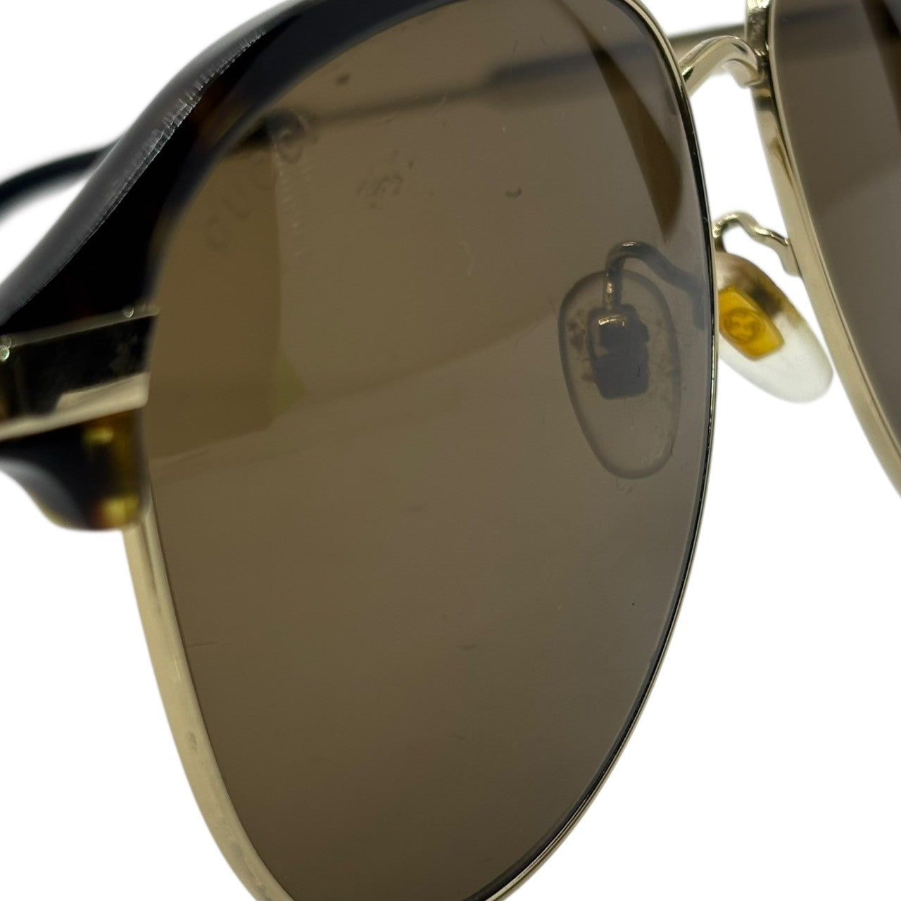 GUCCI(グッチ) Teardrop Sunglasses ティアドロップ サングラス 288SA 002 ダークブラウン