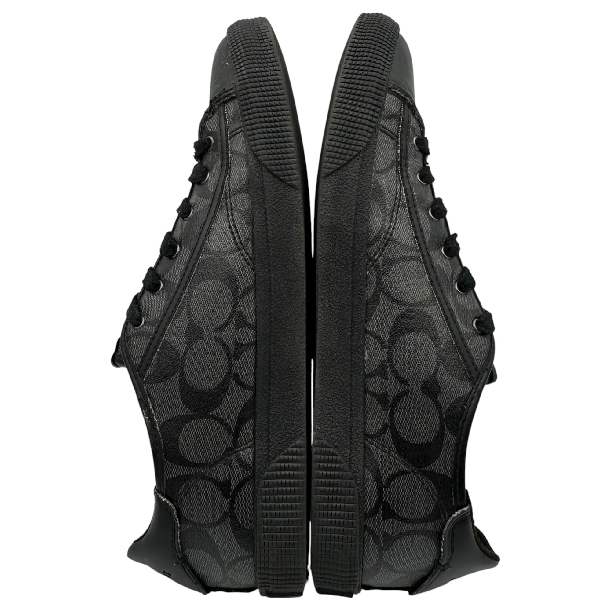 COACH(コーチ) Signature Low-Top Sneakers シグネチャー ローカット スニーカー FG4412 25.5cm グレー×ブラック