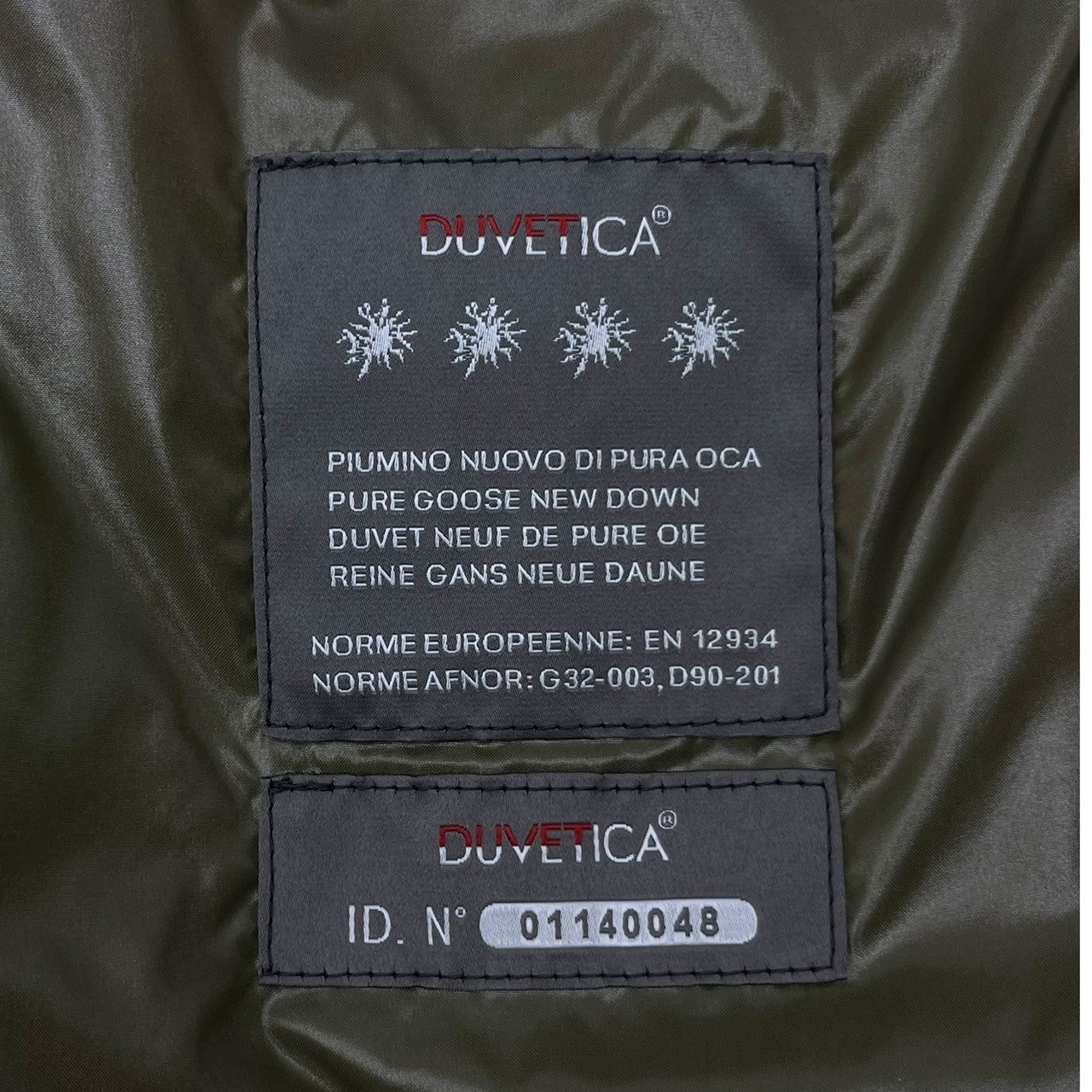 DUVETICA(デュベティカ) Hooded nylon down vest フーデット ナイロン ダウン ベスト 50(XL程度) ブラック×グリーン